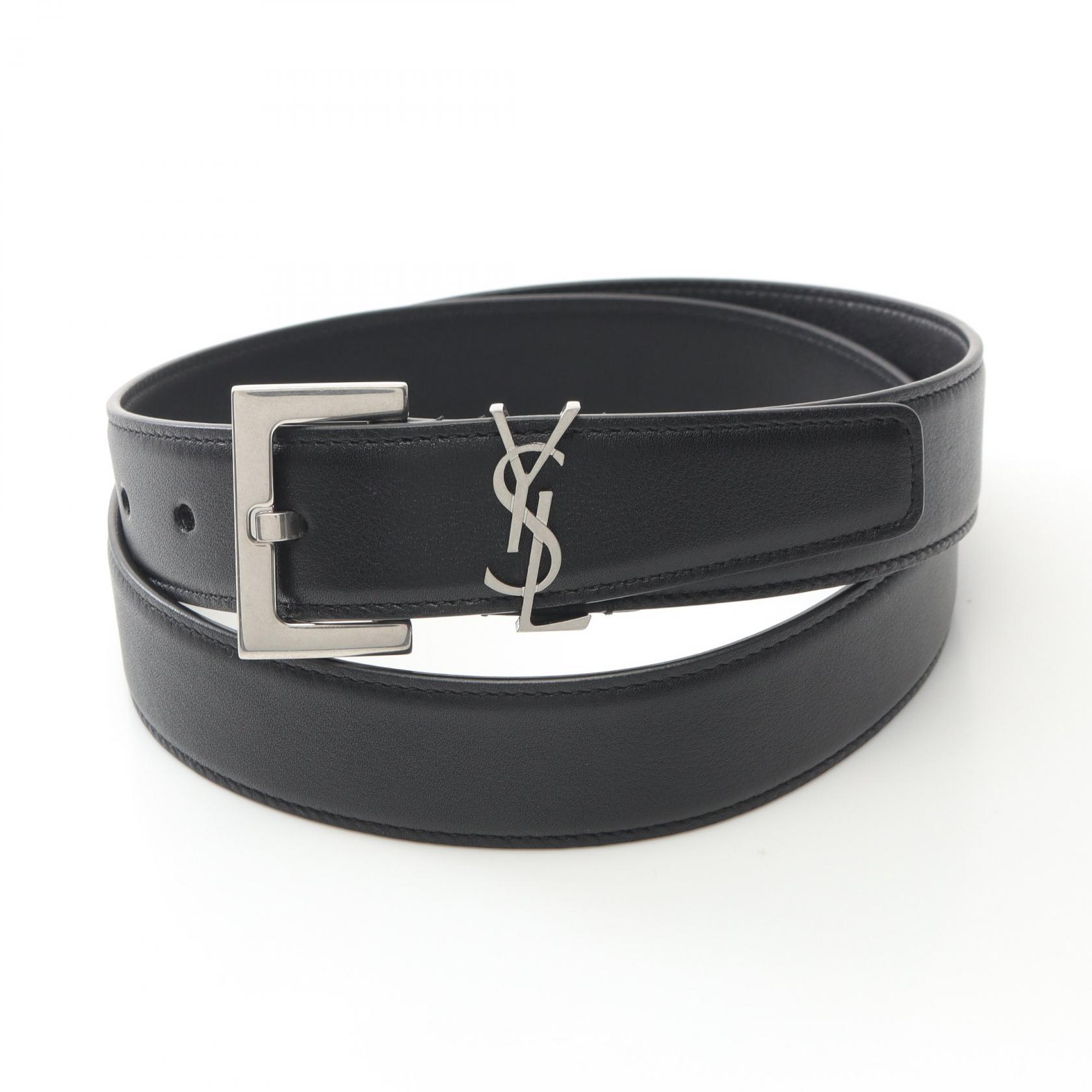 saint laurent paris 3連バックル レザーベルト SAINT LAURENT(サンローラン) / 3連バックルベルト/ベルト
