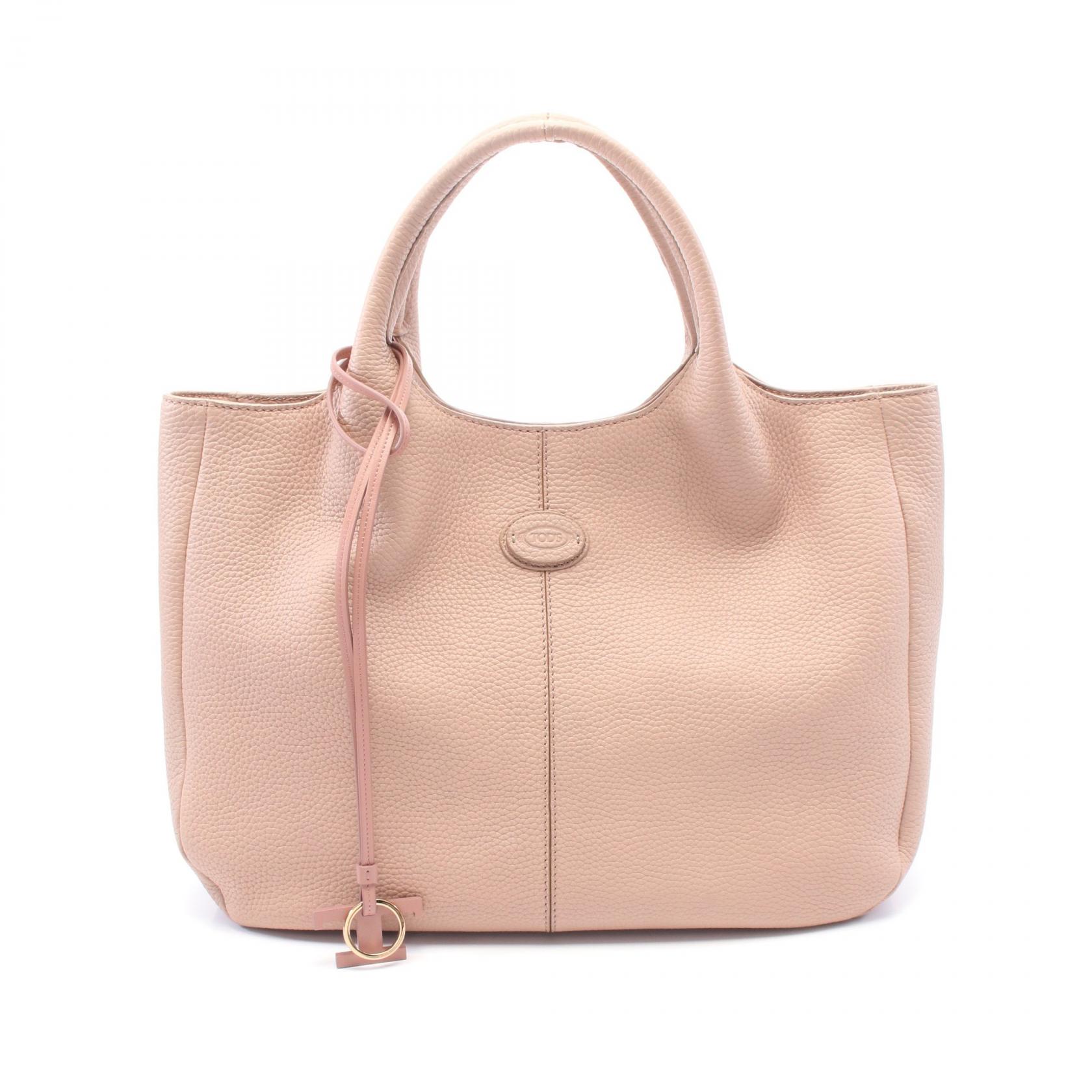 TOD'S ピンク レザー トートバッグ トッズ(Tod's) フラワーバッグ レディース レザー トートバッグ