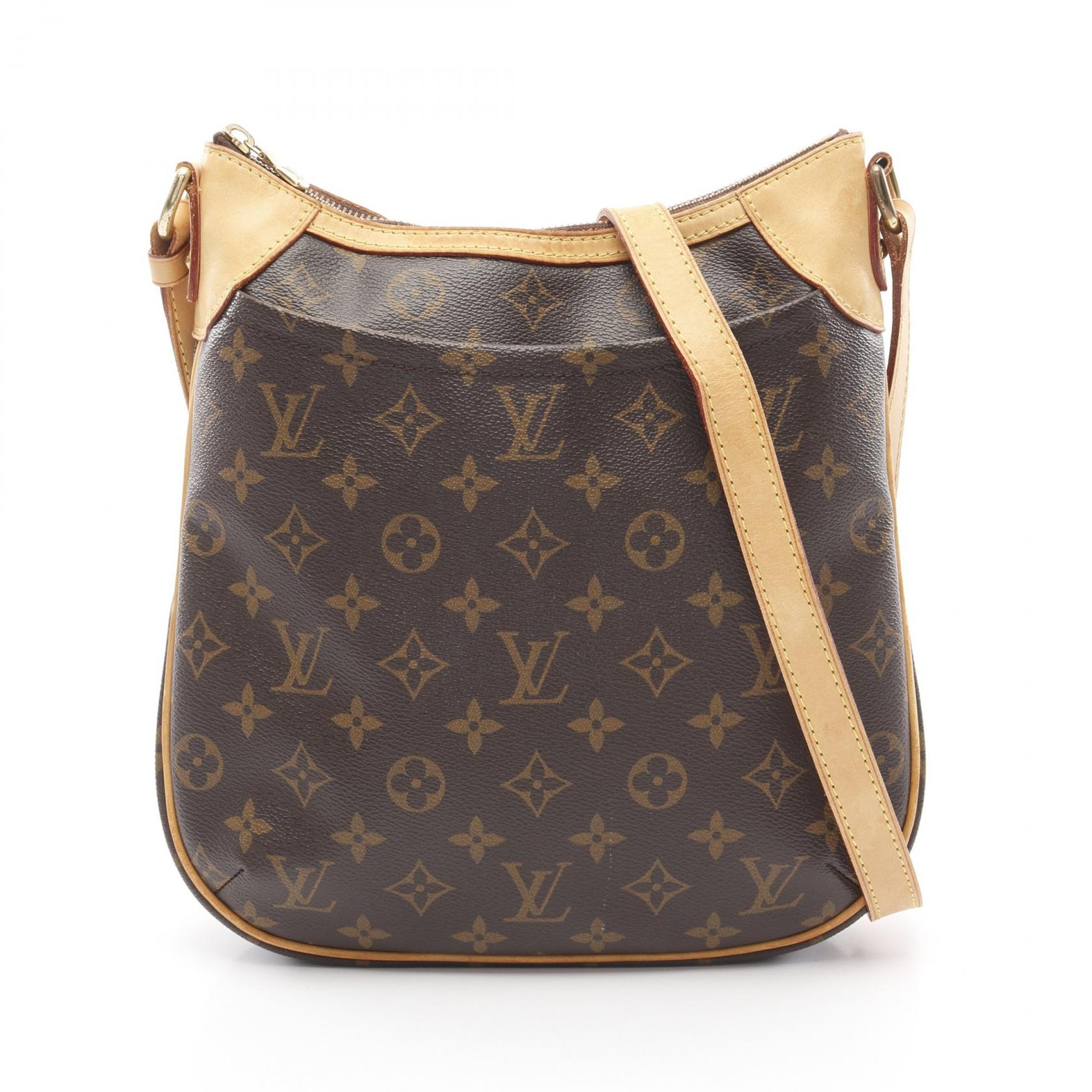 【15%OFFクーポン対象 4/4 20時-4/10 23:59】ルイ・ヴィトン LOUIS VUITTON オデオンPM ショルダーバッグ バッグ PVCコーティングキャンバス レザー モノグラム ブラウン系 M56390 【中古】