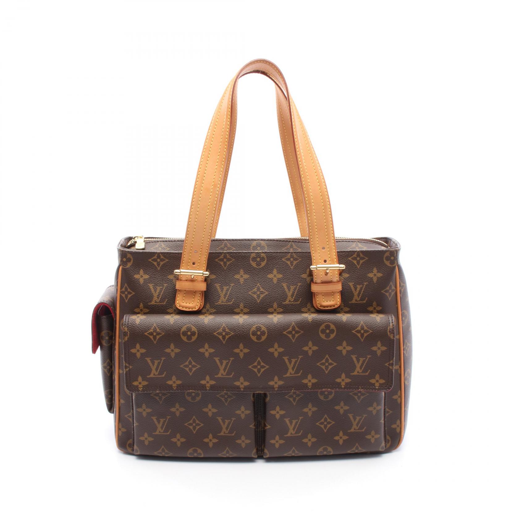 【15%OFFクーポン対象 4/4 20時-4/10 23:59】ルイ・ヴィトン LOUIS VUITTON ミュルティプリシテ ハンドバッグ バッグ PVCコーティングキャンバス レザー モノグラム ブラウン系 M51162 【中古】