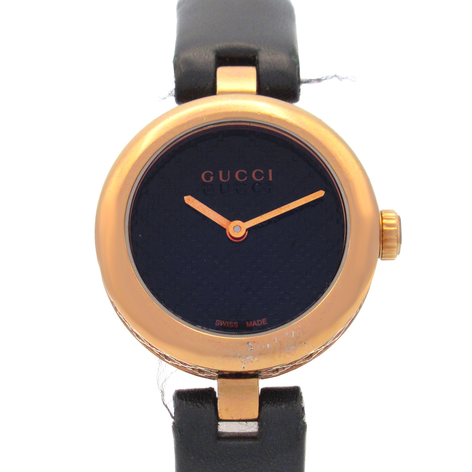 GUCCI 腕時計　ディアマンティッシマ ウォッチ 27mm ブラック　ゴールド ディアマンティッシマ ウォッチ、27mmブラックレザー | GUCCI公式
