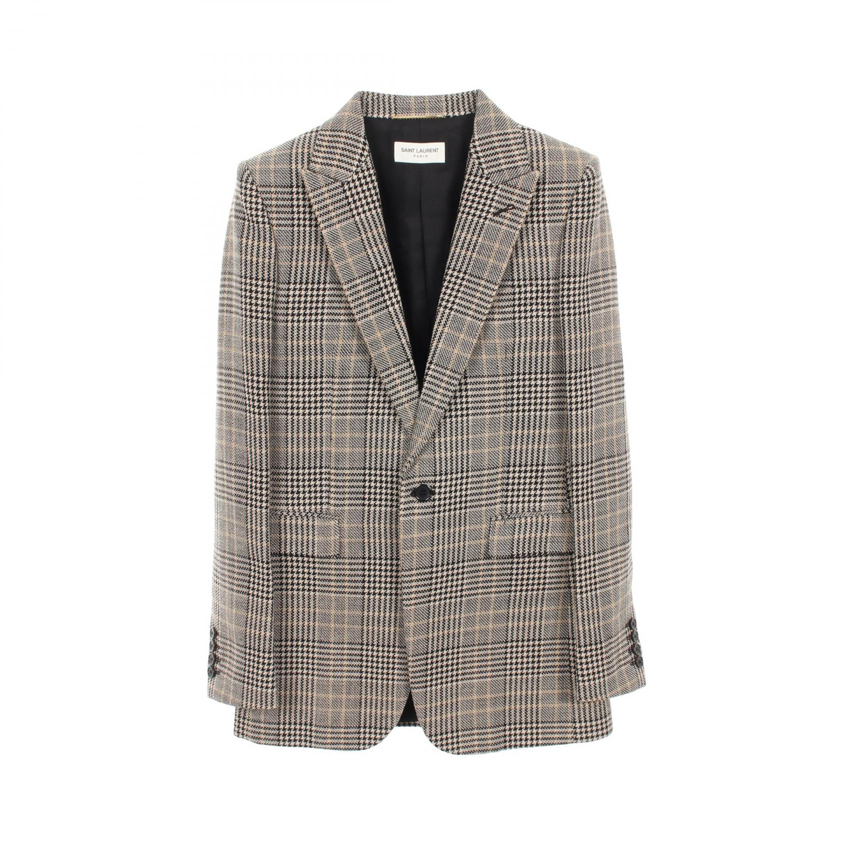 【SAINT LAURENT】コットンサージ製 クロップドジャケット クロップドジャケット（コットンサージ） | Saint Laurent サン