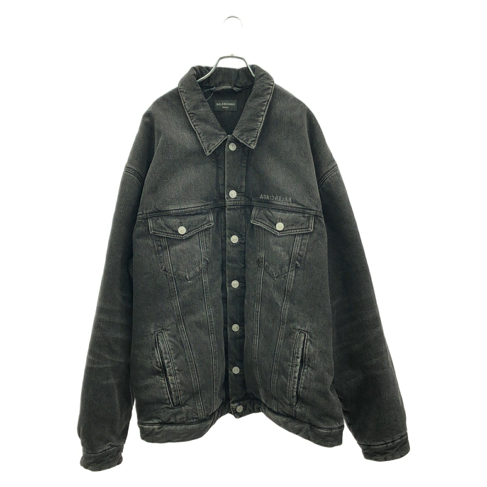 バレンシアガデニムジャケット BALENCIAGA（バレンシアガ）デニムジャケット グレー サイズ:4