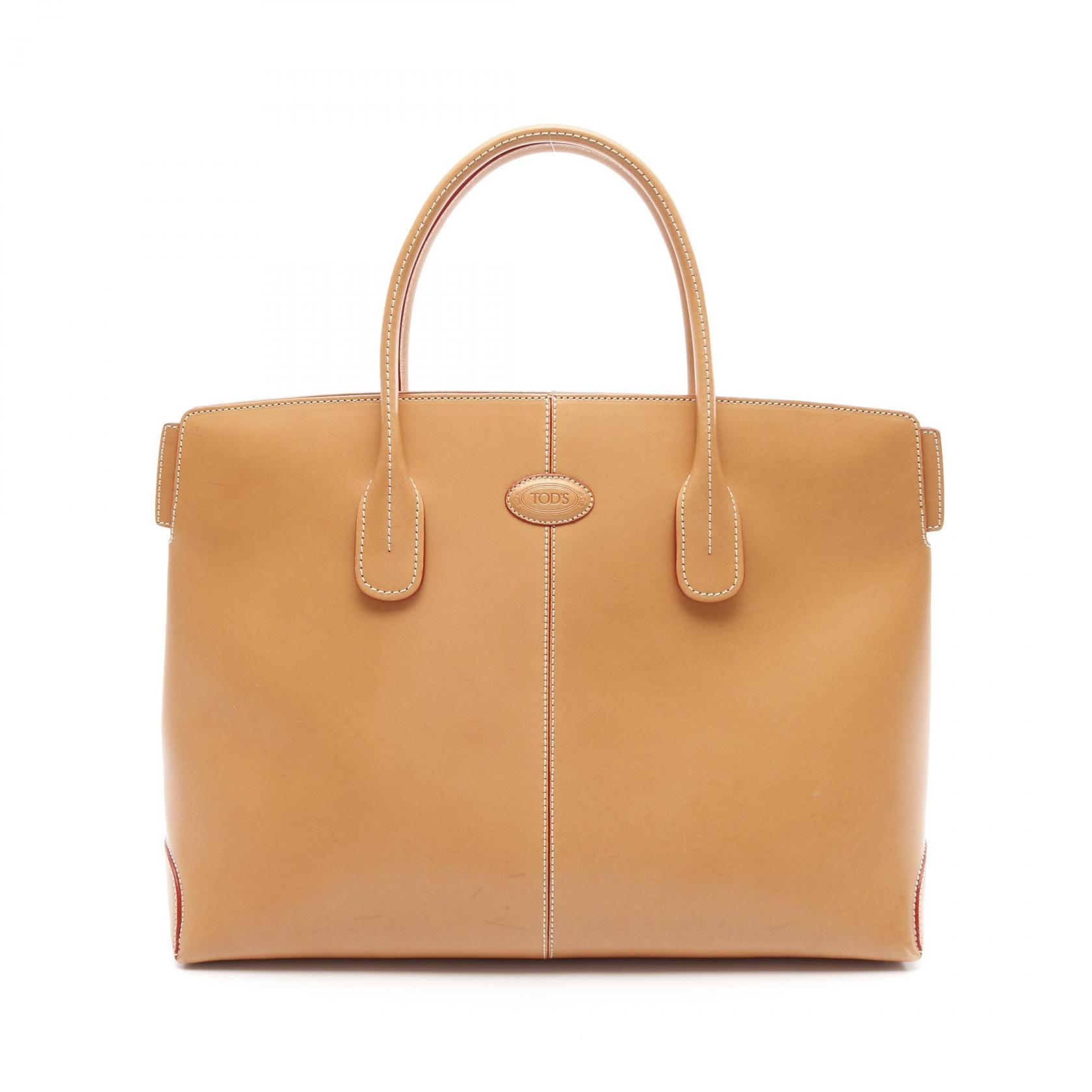 TOD'S トッズ MOCASSINO MEDIA モカシーノ トートバッグ ロゴ TOD'S トッズ MOCASSINO MEDIA モカシーノ トートバッグ ロゴ