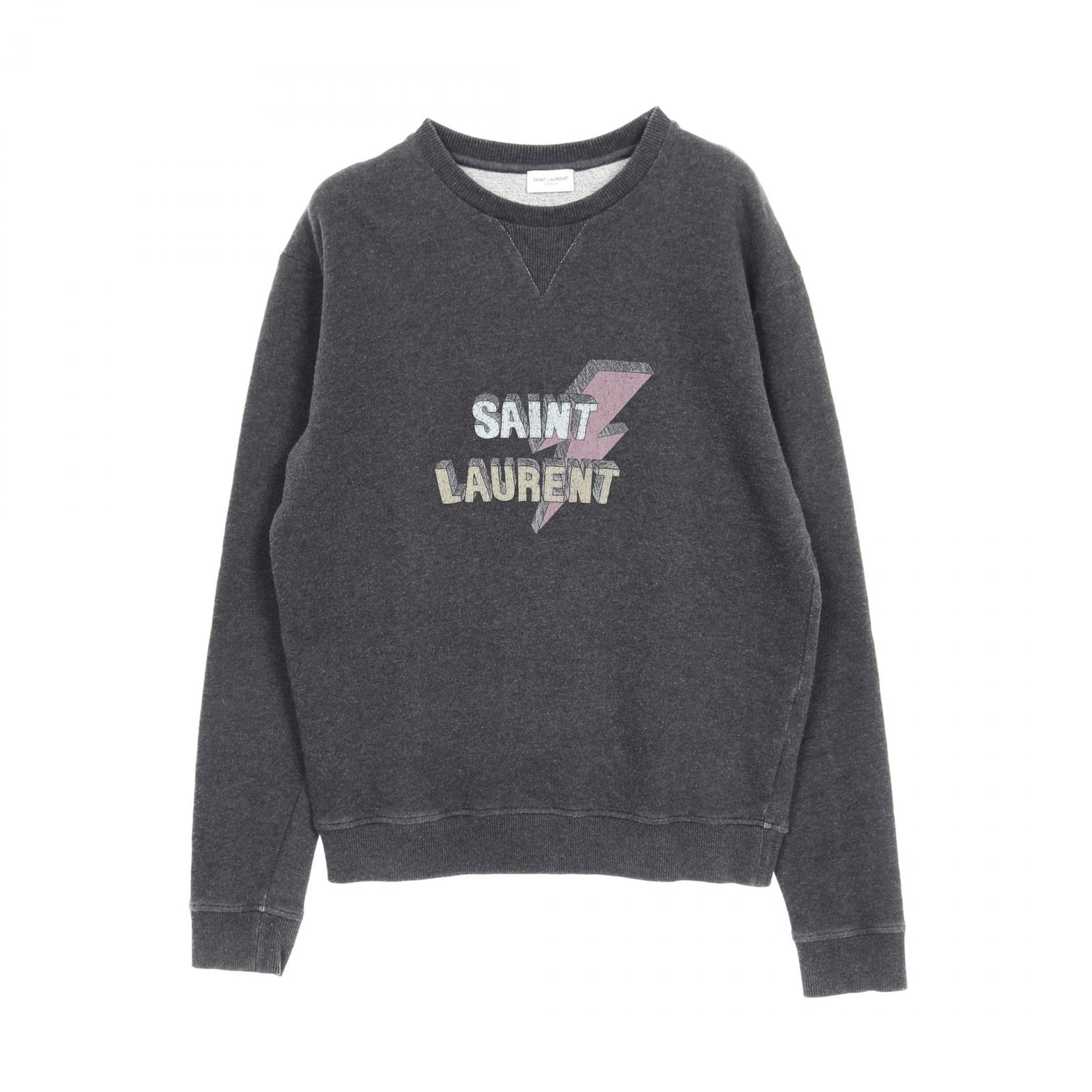 美品 エディ期 サンローランパリ スウェット グレー 2013 Mサイズ Saint Laurent Paris(サンローランパリ) 13AW エディ期