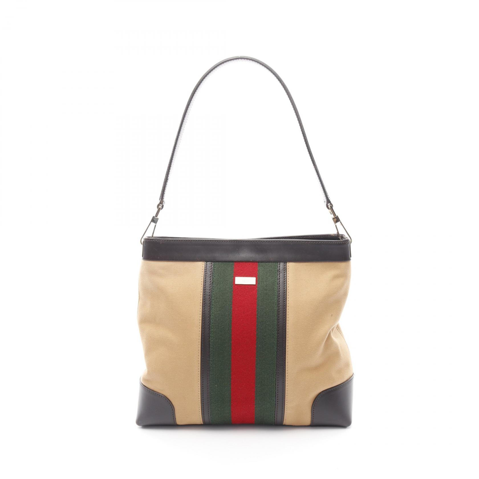 楽天市場】GUCCI グッチ GGキャンバス シェリーライン ウェブ