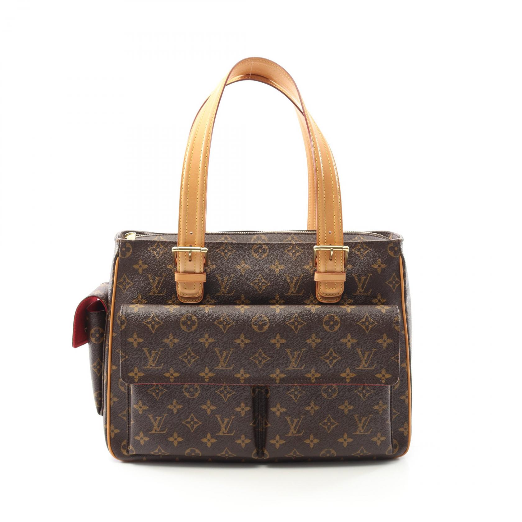 【15%OFFクーポン対象 4/4 20時-4/10 23:59】ルイ・ヴィトン LOUIS VUITTON ミュルティプリシテ ハンドバッグ バッグ PVCコーティングキャンバス レザー モノグラム ブラウン系 M51162 【中古】