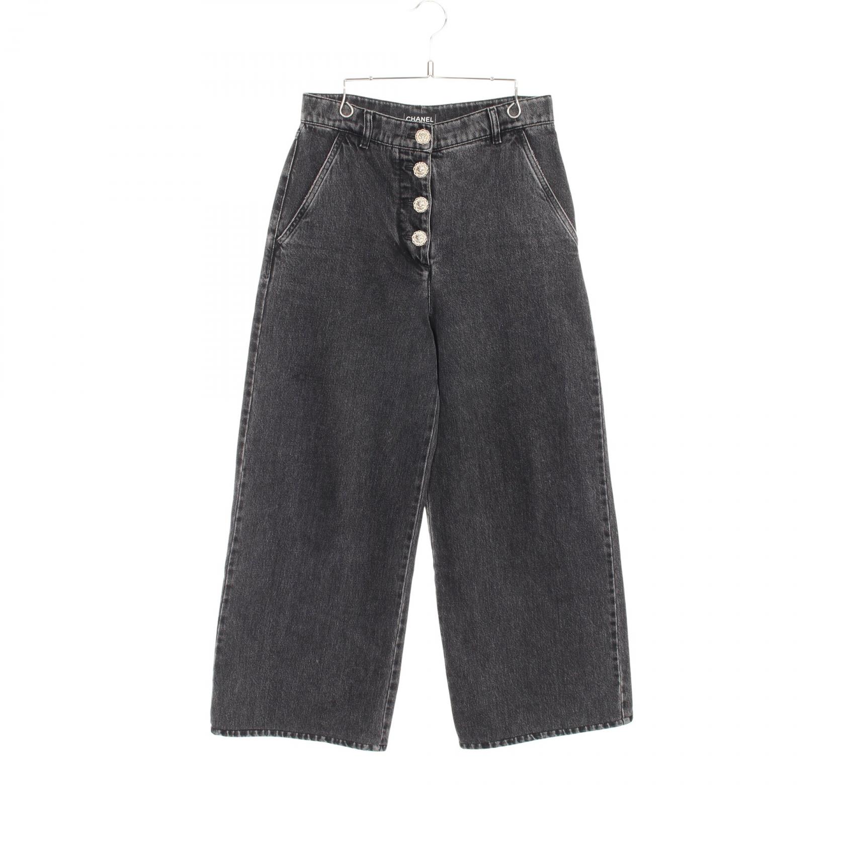 楽天市場】CHANEL P55686 マトラッセ ストレッチ 裾ジップ デニム