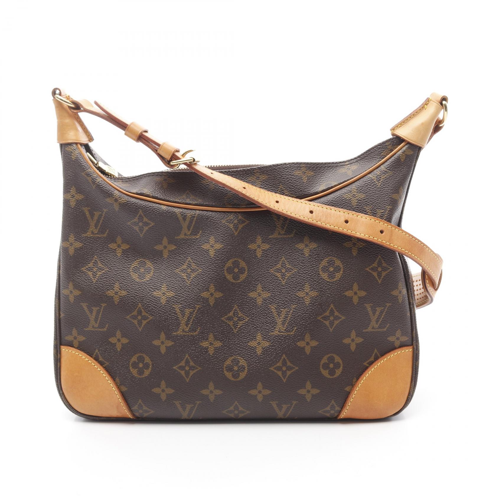 ルイ・ヴィトン LOUIS VUITTON ブローニュPM モノグラム ショルダーバッグ バッグ PVCコーティングキャンバス レザー ブラウン系 M51265 【中古】