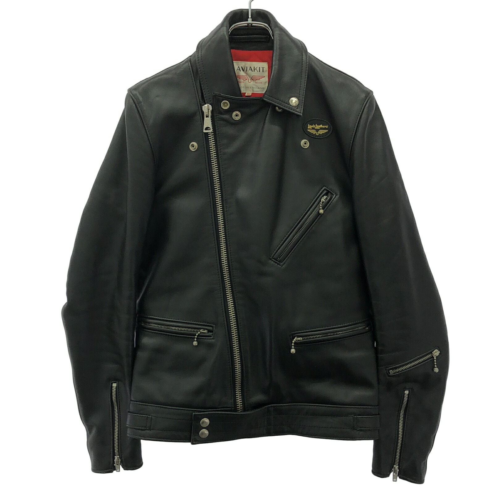 ジャケット・アウター GUIDI LAYER-0 AVIATOR LEATHER JACKET hide-m | GUIDI LAYER-0 Men AVM Aviator Leather Jacket, black