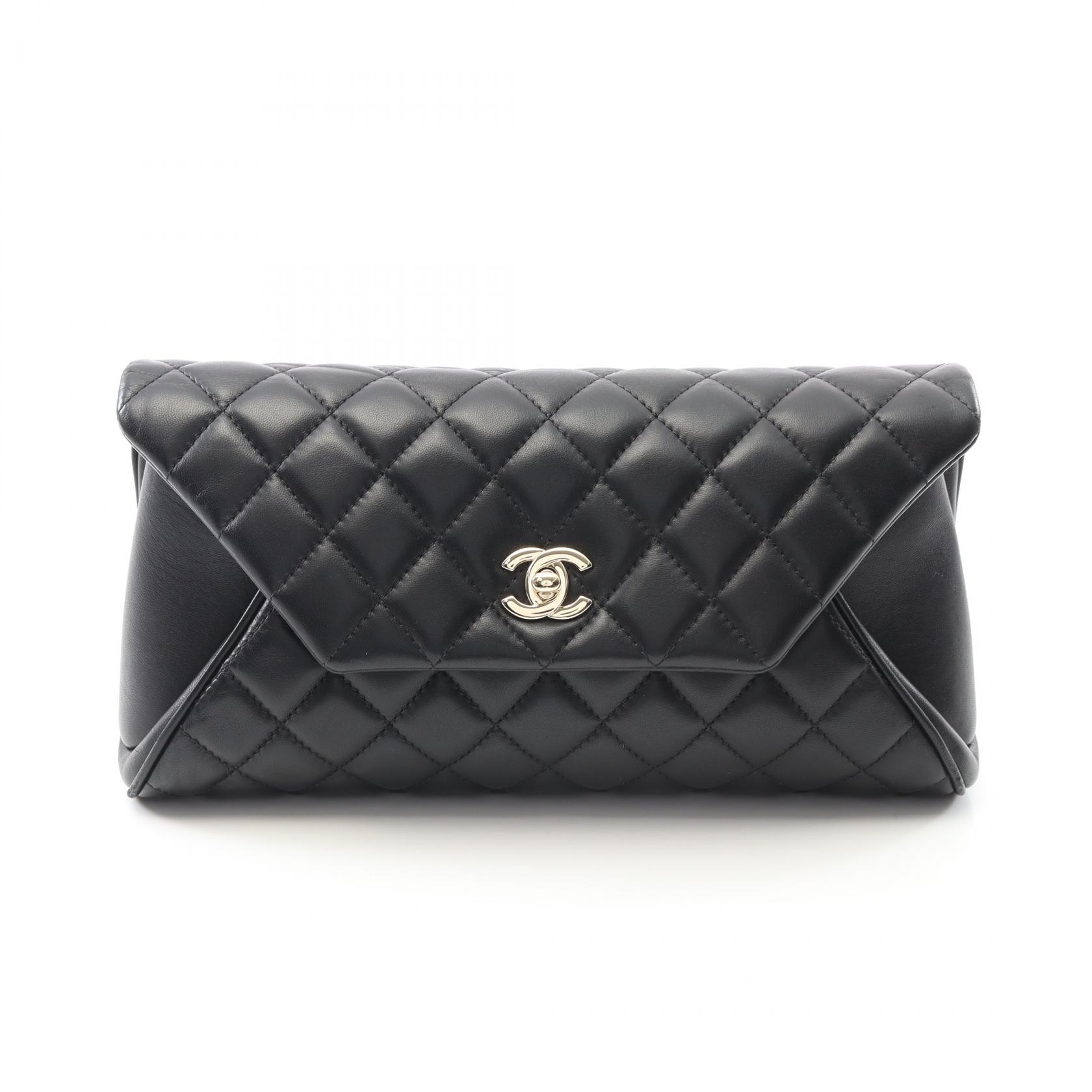 美品　CHANEL シャネル　ラムスキン　カメリアデザインクラッチバッグ 楽天市場】シャネル CHANEL クラッチバッグ セカンドバッグ