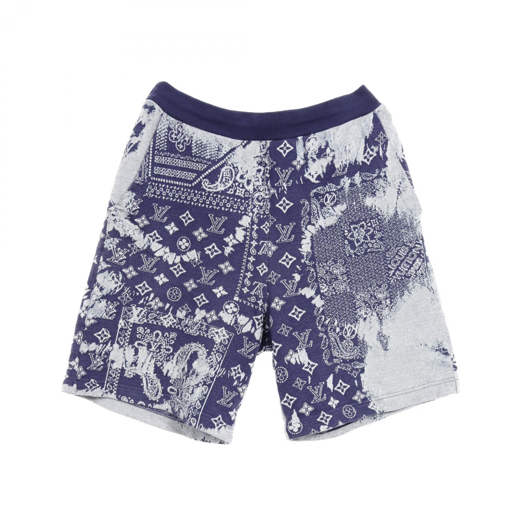 LOUIS VUITTON デニムショートパンツ モノグラム マルチカラー 36 LOUIS VUITTON (ルイヴィトン) 23SS レインボーモノグラムデニム