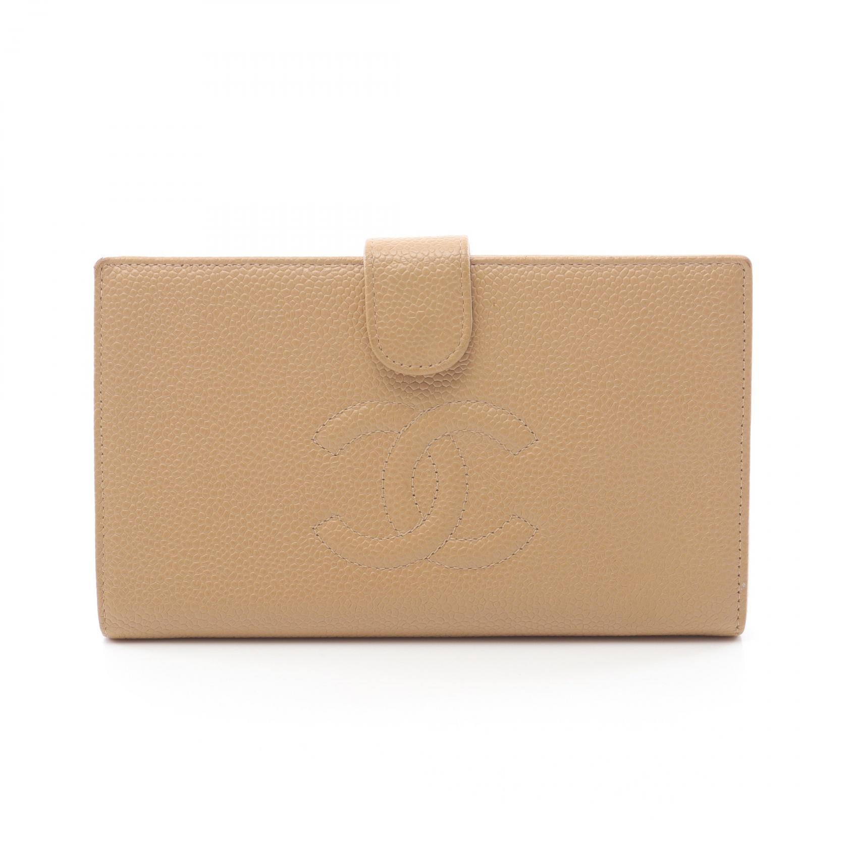 CHANEL ココマーク がま口 二つ折り財布 ゴールド 難有 CHANEL ココマーク がま口 二つ折り財布 ゴールド 難有