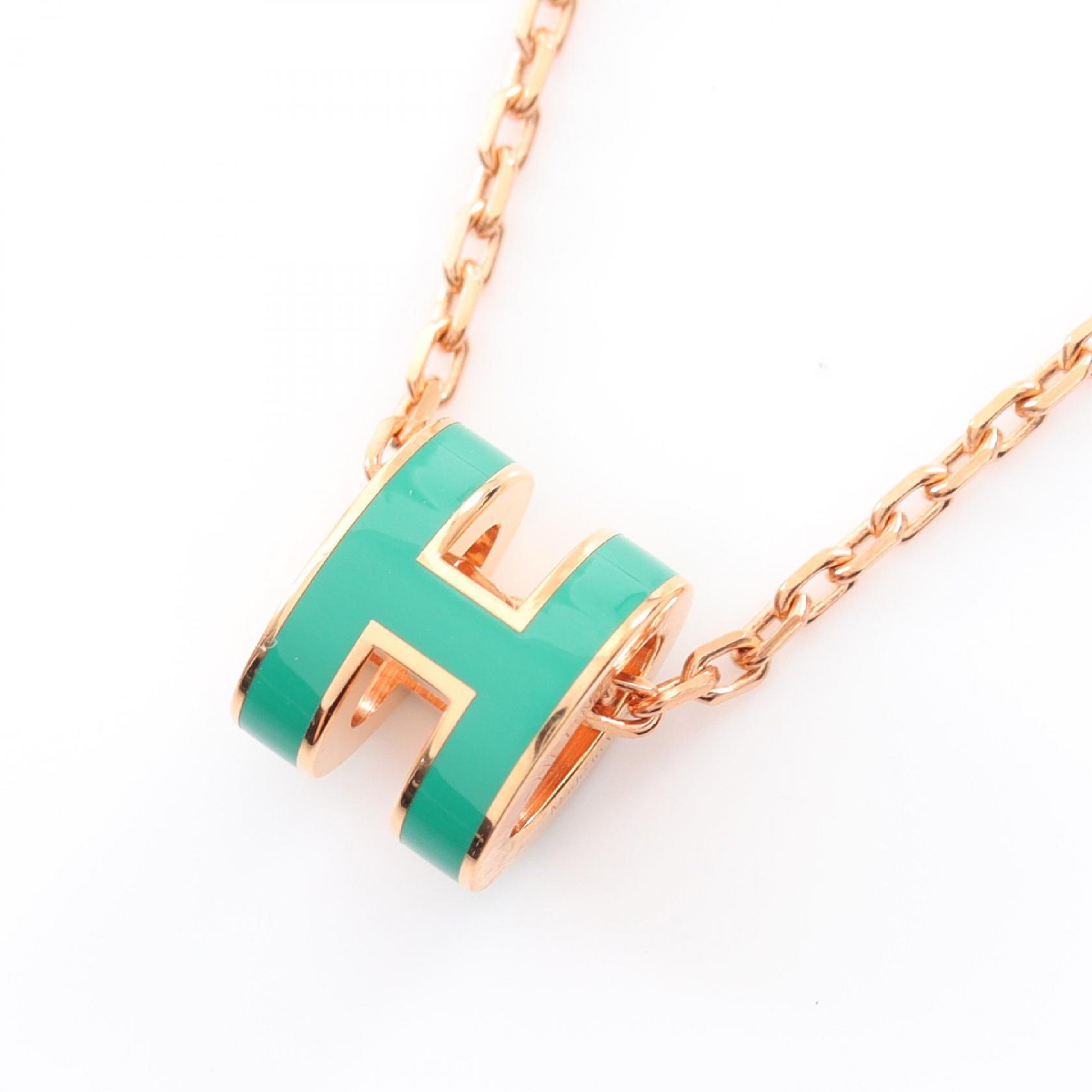 【新品未使用】エルメス ポップH ミニ ネックレス ローズドラジェ×ゴールド HERMES - エルメス HERMES ネックレス ミニ ポップH ポップ