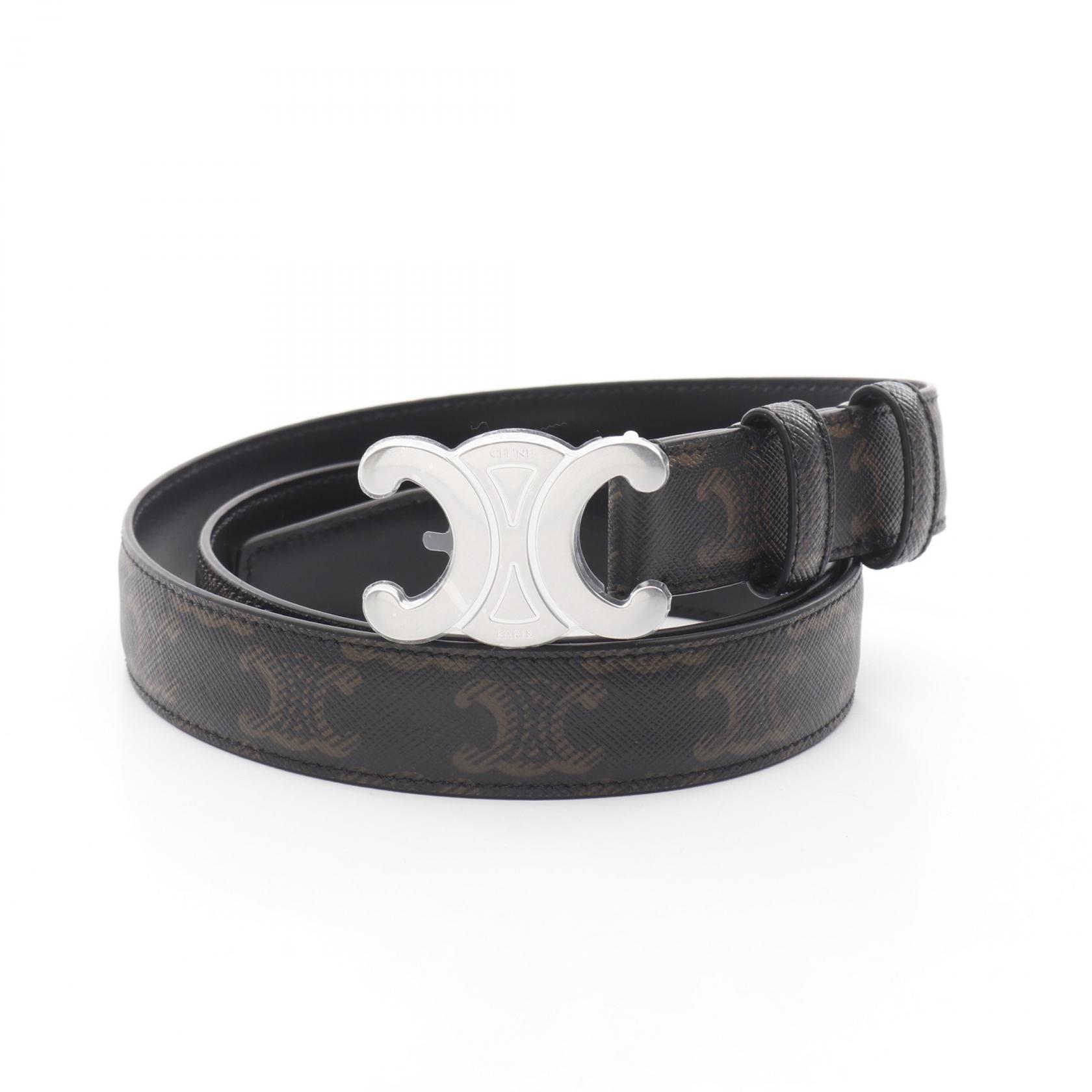 楽天市場】CELINE セリーヌ スモール トリオンフ ベルト 70 45AX63A01