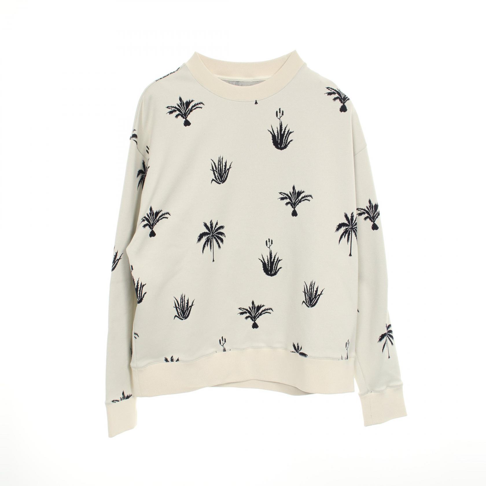 【10%OFFクーポン 7/21 10時～7/26 9:59】ジルサンダー JIL SANDER Palm Tree Intarsia スウェット 衣料品 トップス ポリエステル アイボリー系 / ネイビー系 J22GU0105 【中古】｜RECLO（リクロ）店