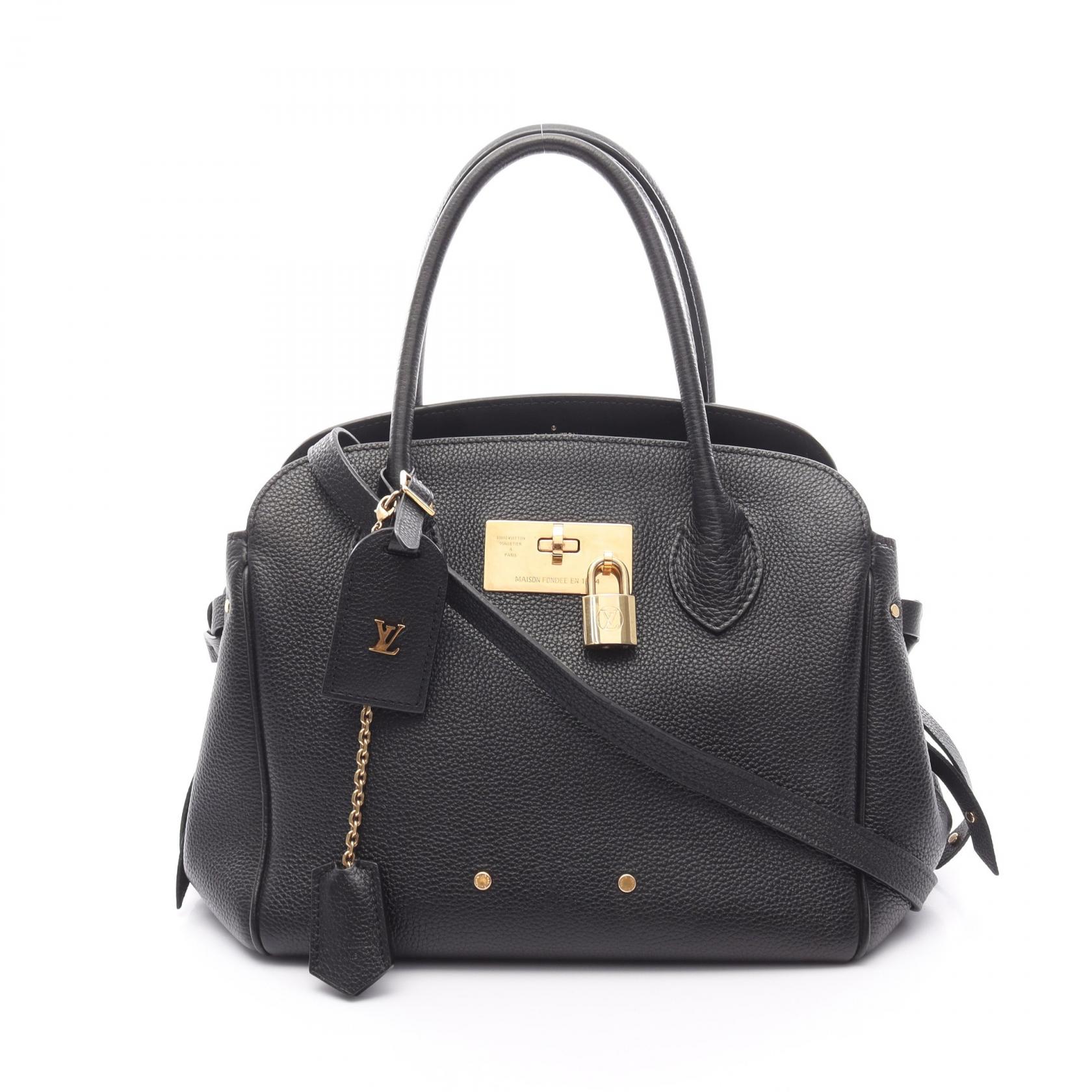 【15%OFFクーポン対象 4/4 20時-4/10 23:59】ルイ・ヴィトン LOUIS VUITTON ミラ PM ハンドバッグ バッグ レザー カーフ ブラック系 M54346 【中古】 110,000円