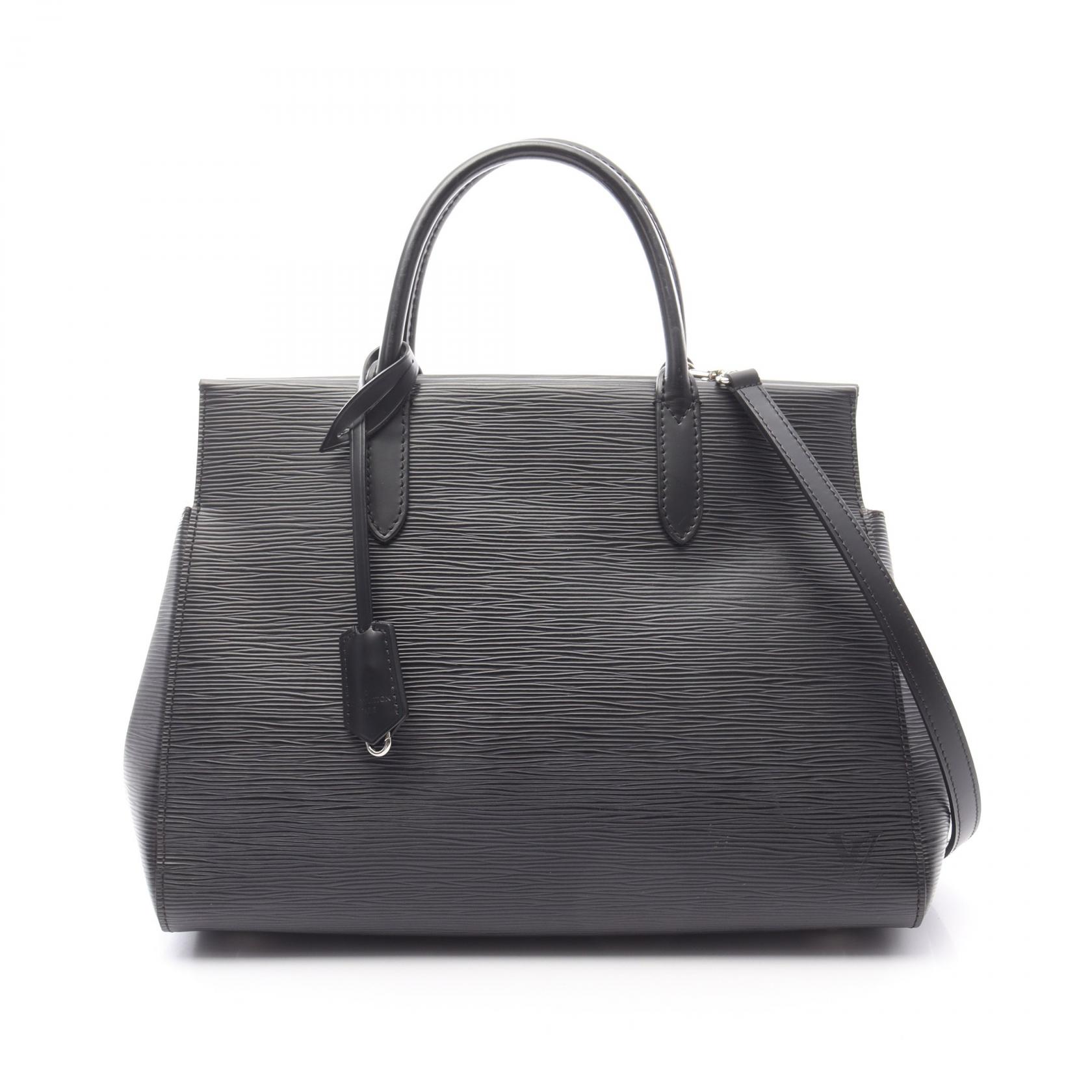 ルイ・ヴィトン LOUIS VUITTON マルリーMM ハンドバッグ バッグ レザー エピ ブラック系 M94612 【中古】
