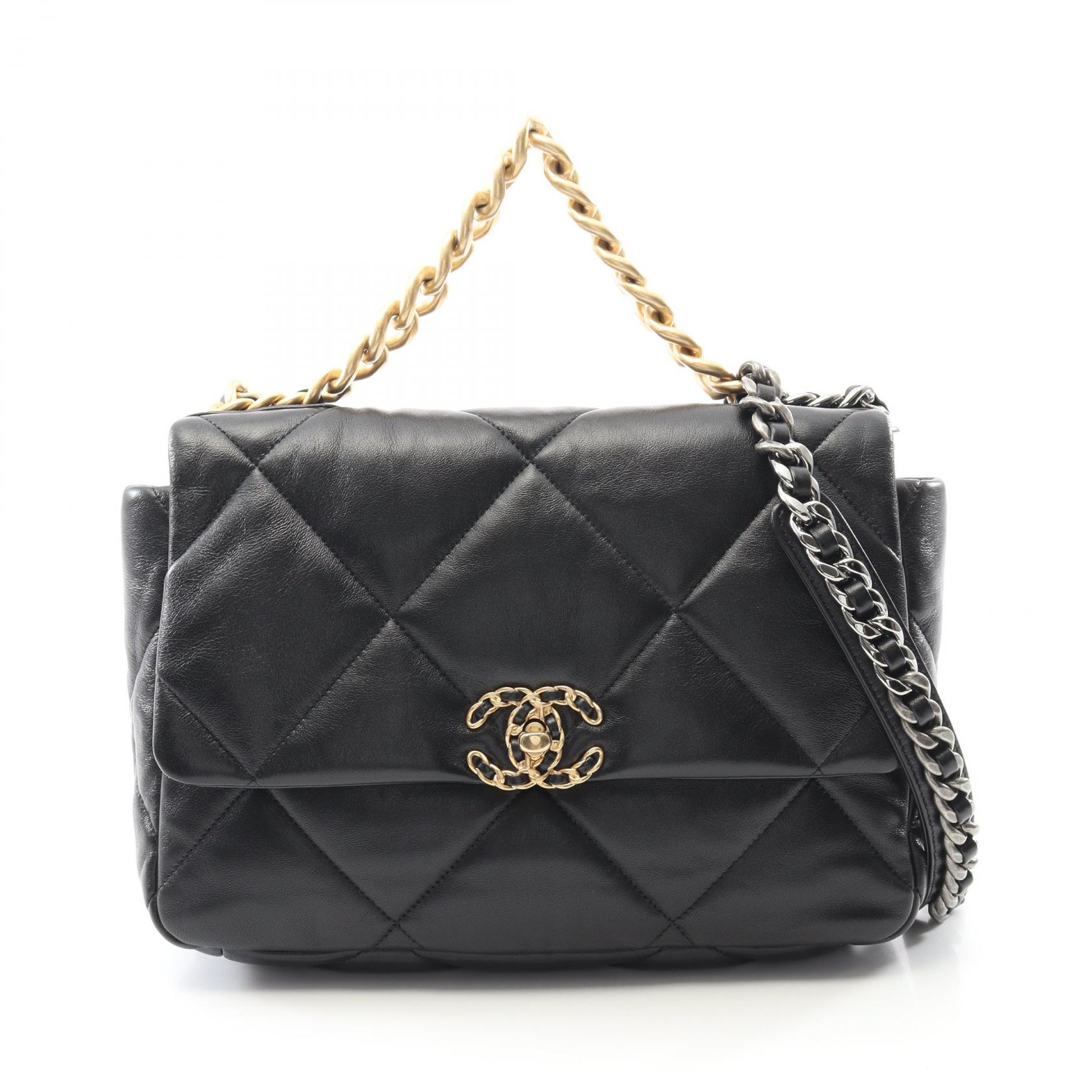 シャネル CHANEL 19 ディズヌフ マトラッセ ショルダーバッグ バッグ ラムスキン（羊革） レディース グレー系 AS1161 【中古】 楽天市場】シャネル CHANEL 19 ディズヌフ マトラッセ ショルダー