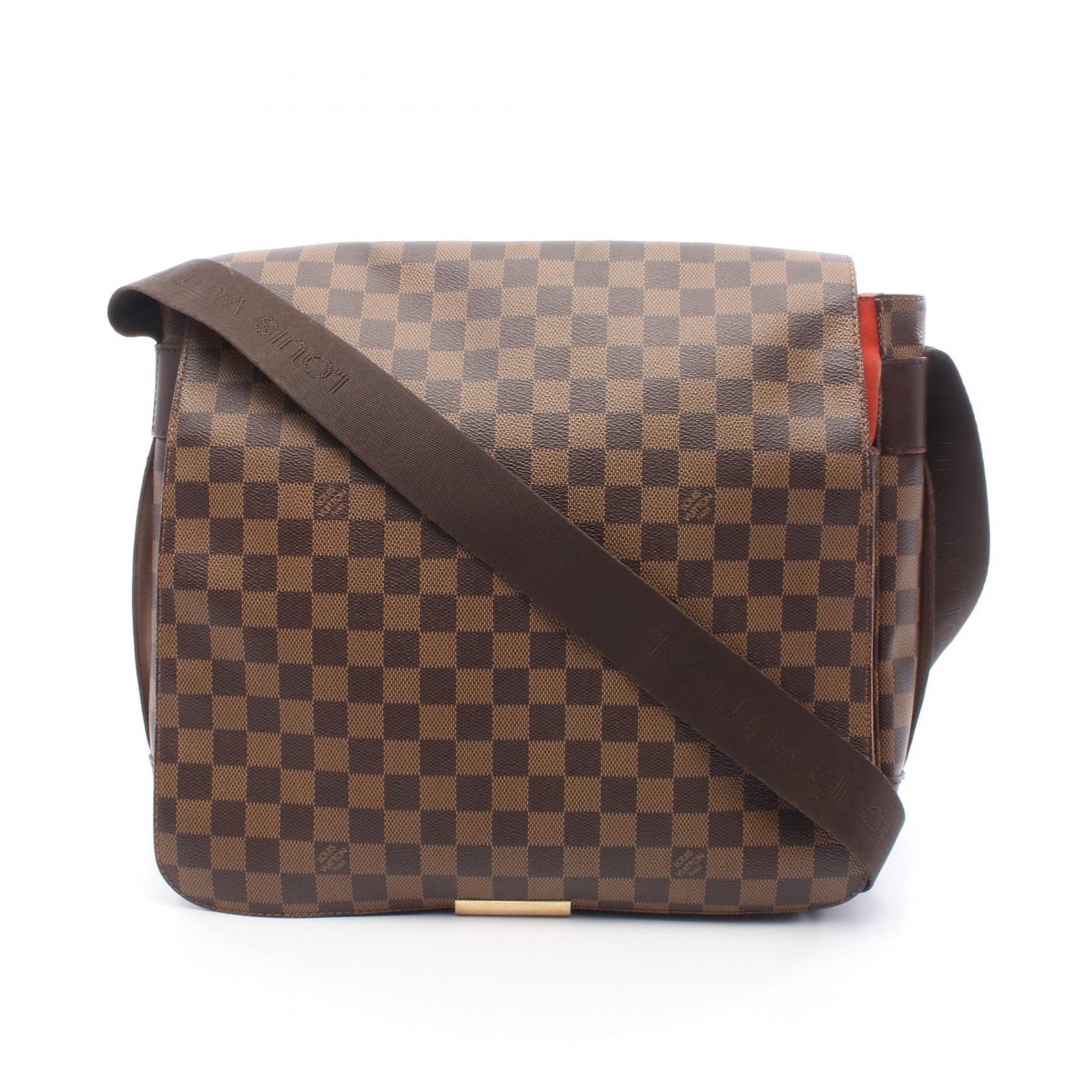 ルイ・ヴィトン LOUIS VUITTON バスティーユ ショルダーバッグ バッグ PVCコーティングキャンバス レザー ダミエ ブラウン系 N45258 【中古】