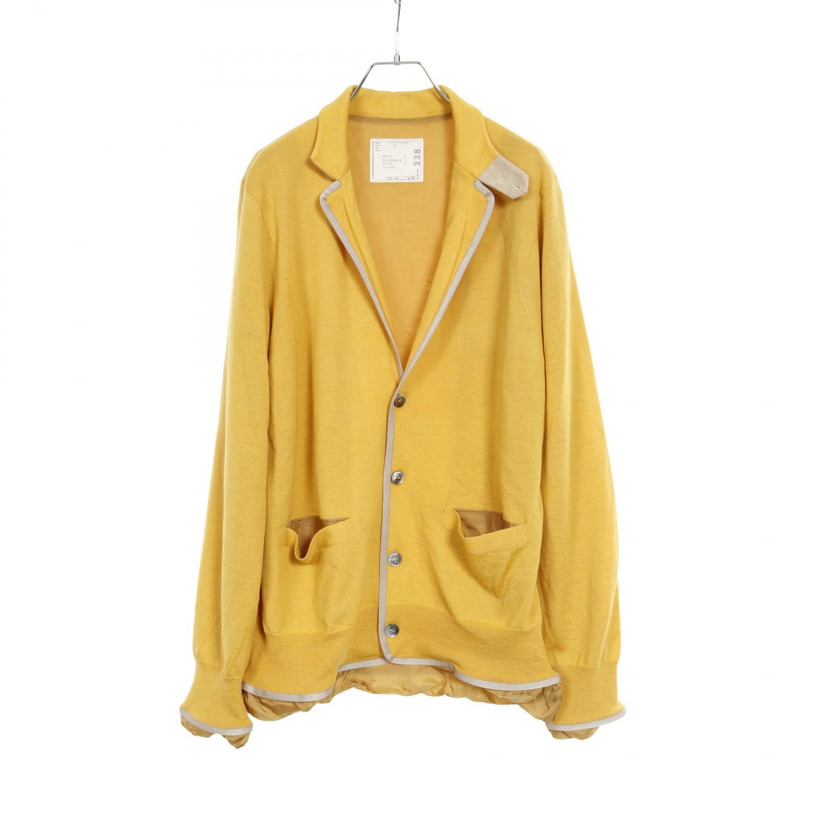 sacai ウールニットジャケット 楽天市場】//サカイ sacai ファー装飾ケーブルニットジャケット