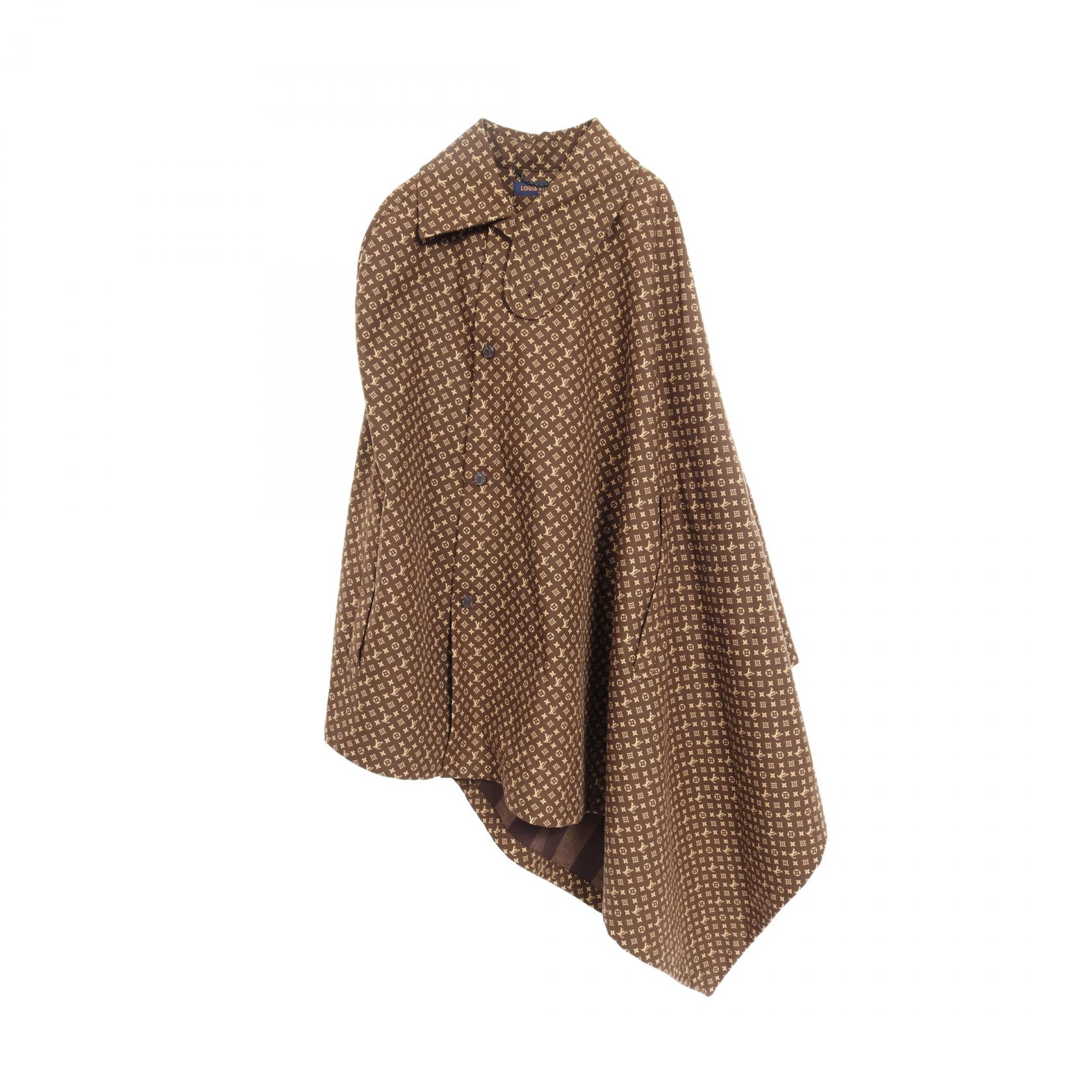 楽天市場】LOUIS VUITTON アンゴラ混 フード ベルト付き ポンチョ 34