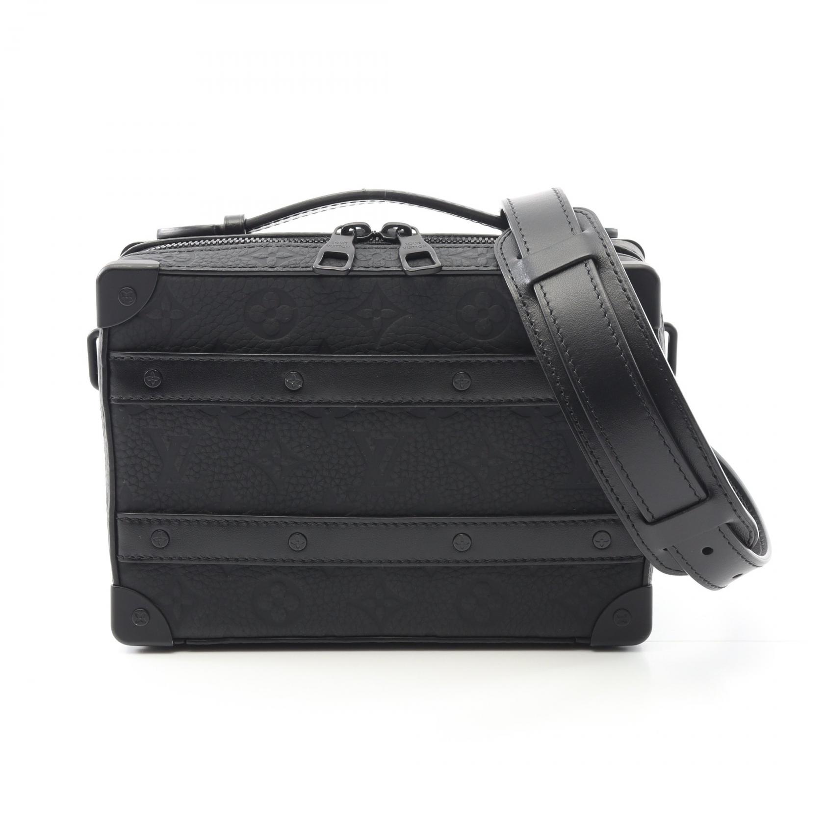 ルイ・ヴィトン LOUIS VUITTON ハンドル ソフトトランク ショルダーバッグ バッグ レザー モノグラム・トリヨンレザー ブラック系 M59163 【中古】