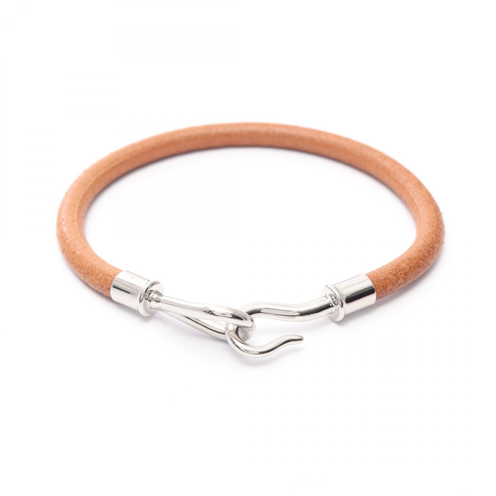 【美品】HERMES【ジャンボ】ブレスレット HERMES エルメス ジャンボブレス シルバー金具 ブレスレット