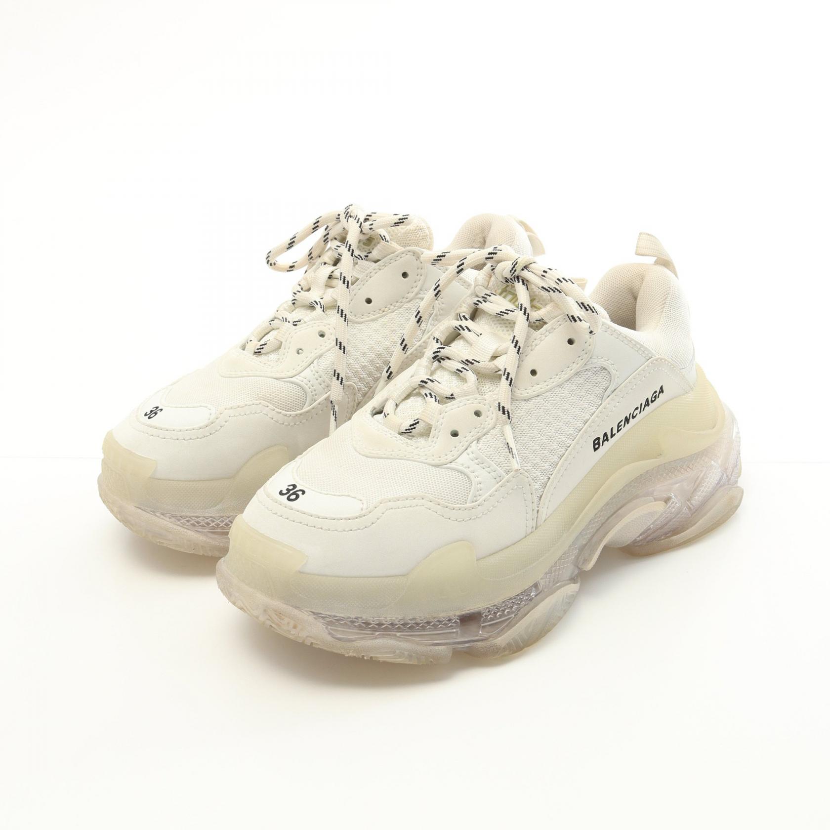 【BALENCIAGA】TRIPLE S スニーカーS CLEAR SOLE Balenciaga Triple S Clear Sole White Men's - 541624W2FB19000
