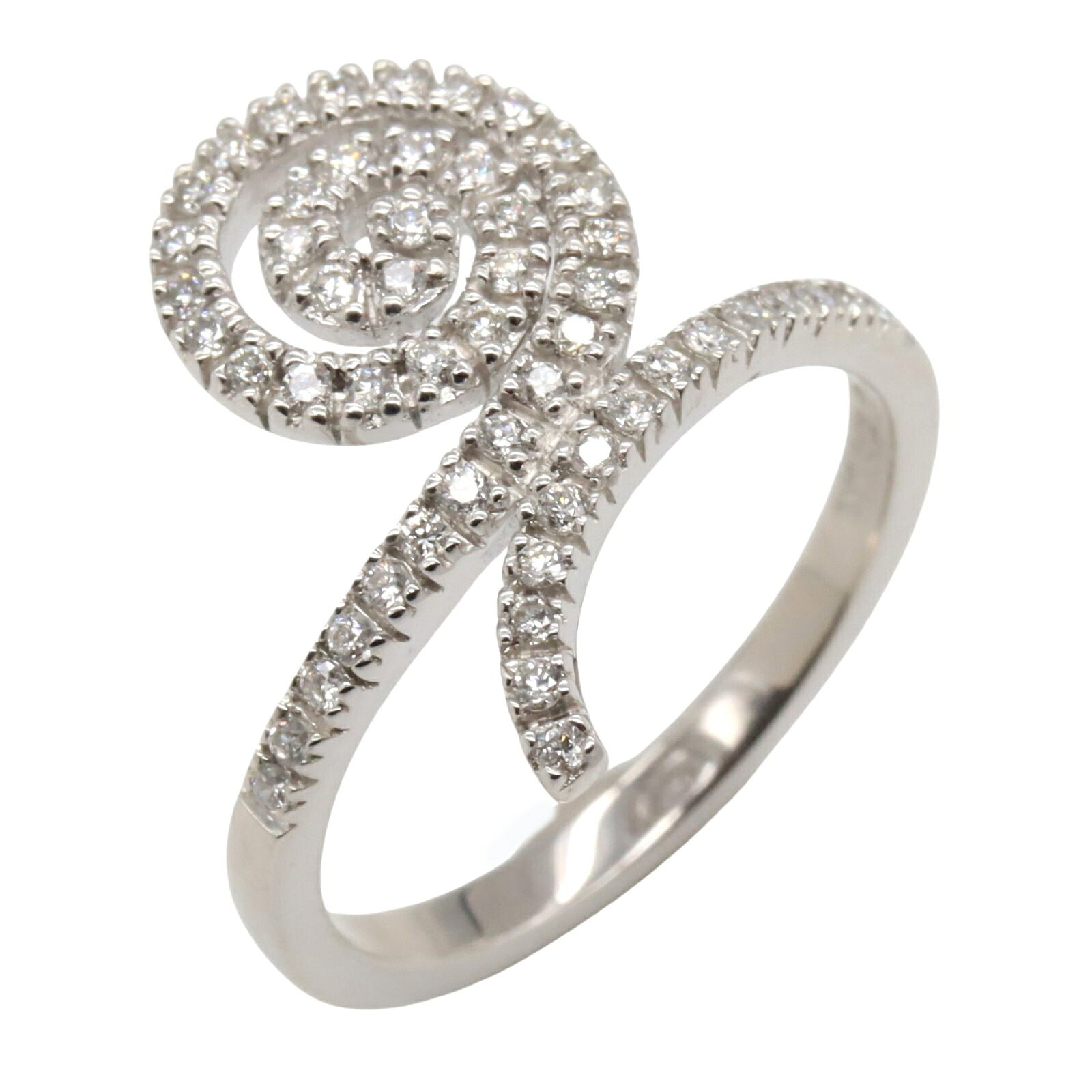 ジュエリー JEWELRY ダイヤモンド リング リング・指輪 ジュエリー K18WG（ホワイトゴールド） ダイヤモンド クリア系 ﾀﾞｲﾔ 3.6g 【中古】
