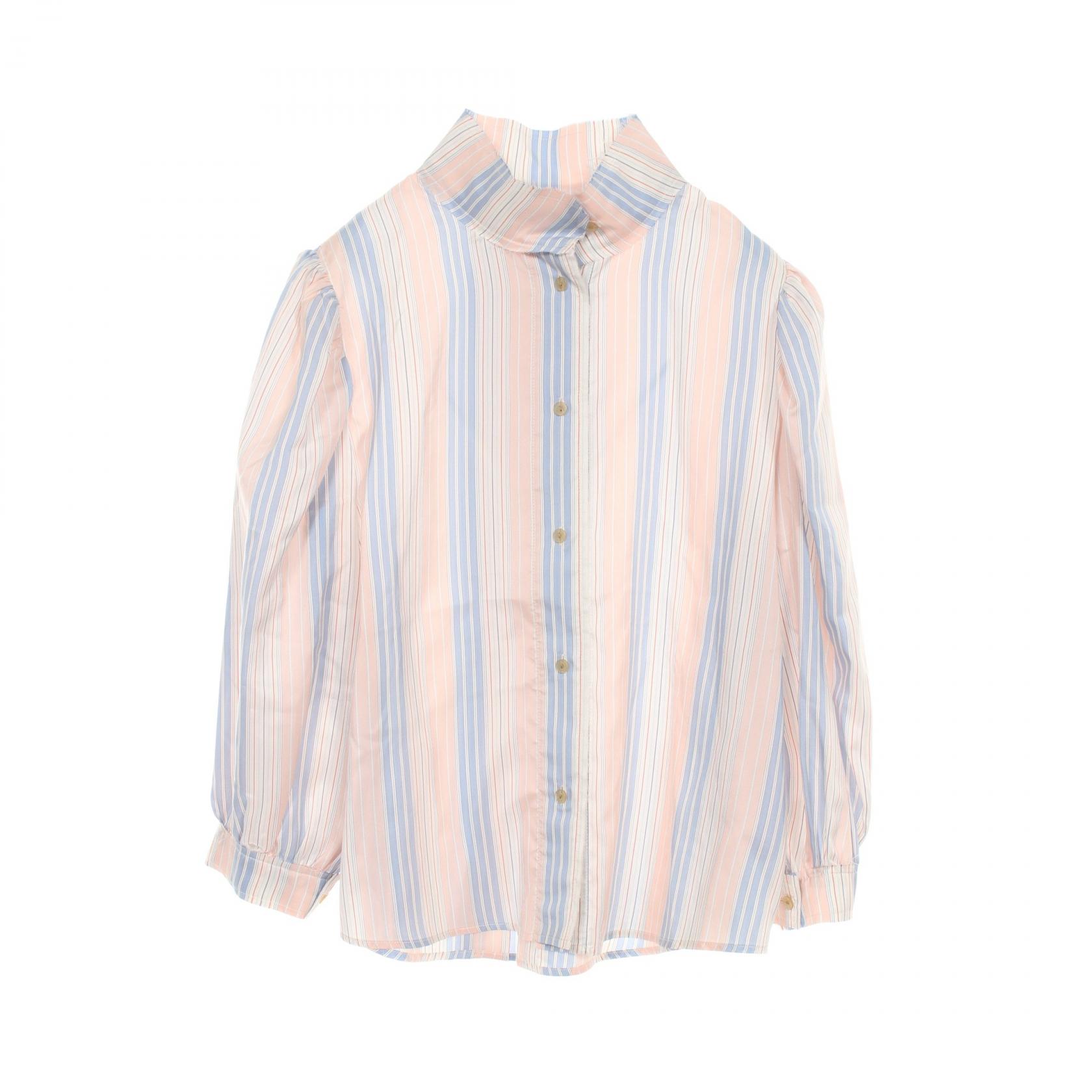ロエベ LOEWE ブラウス 衣料品 トップス シルク ピンク系 / ブルー系 S2299790PO 【中古】