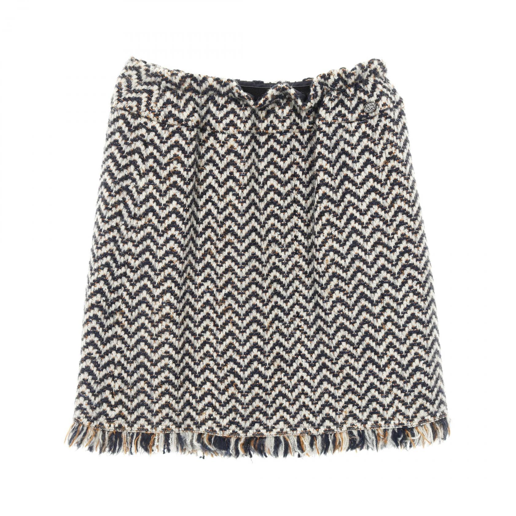 楽天市場】CHANEL シャネル スカート コットン ナイロン