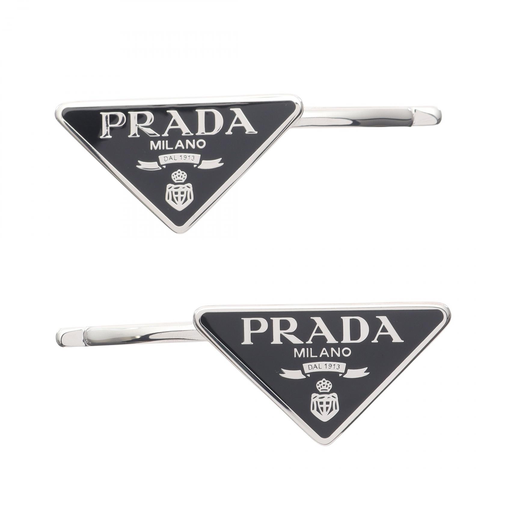 楽天市場】プラダ PRADA ヘアピン 髪留め メタル ヘアクリップ
