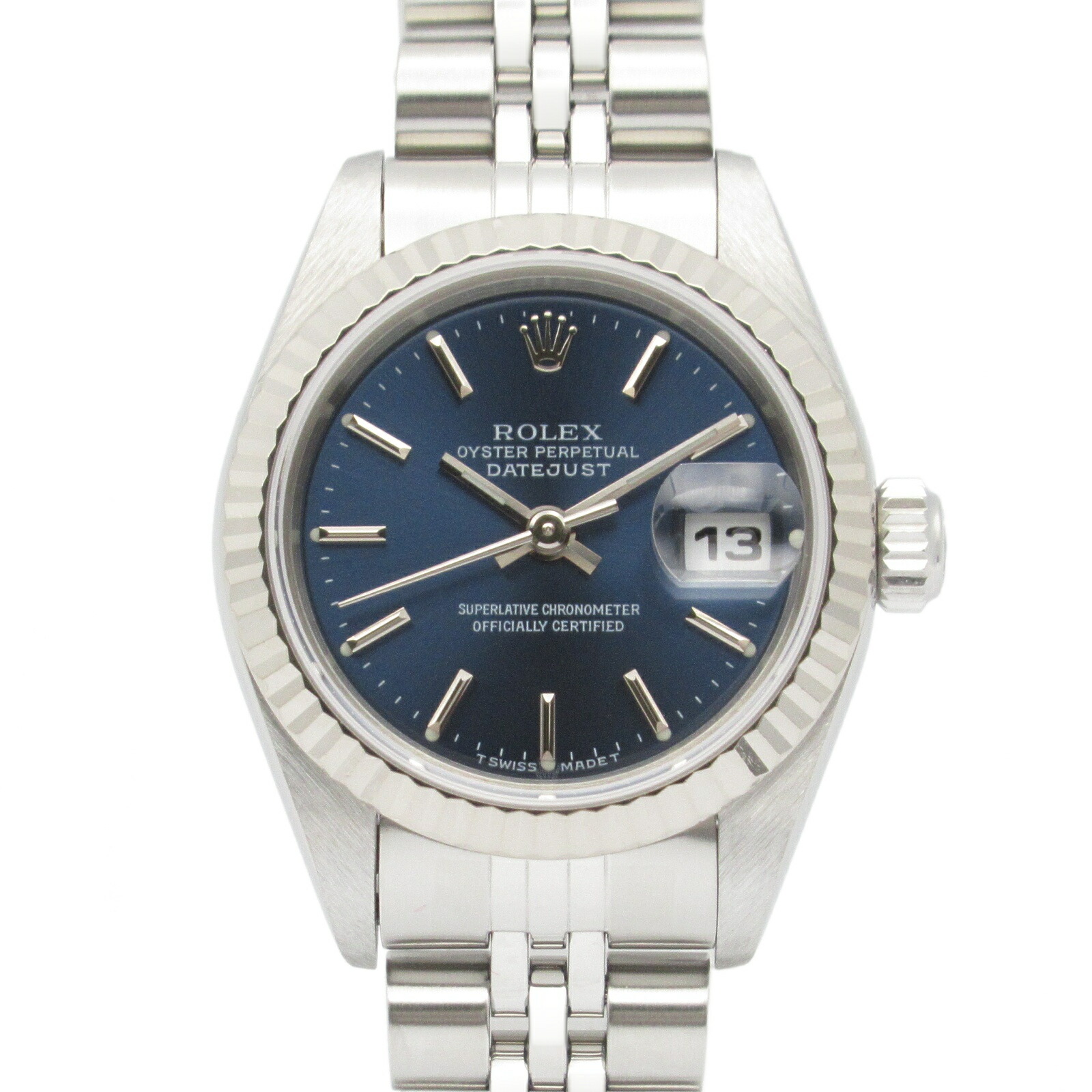 楽天市場】ROLEX ロレックス デイトジャスト ブラック文字盤 SS K18WG