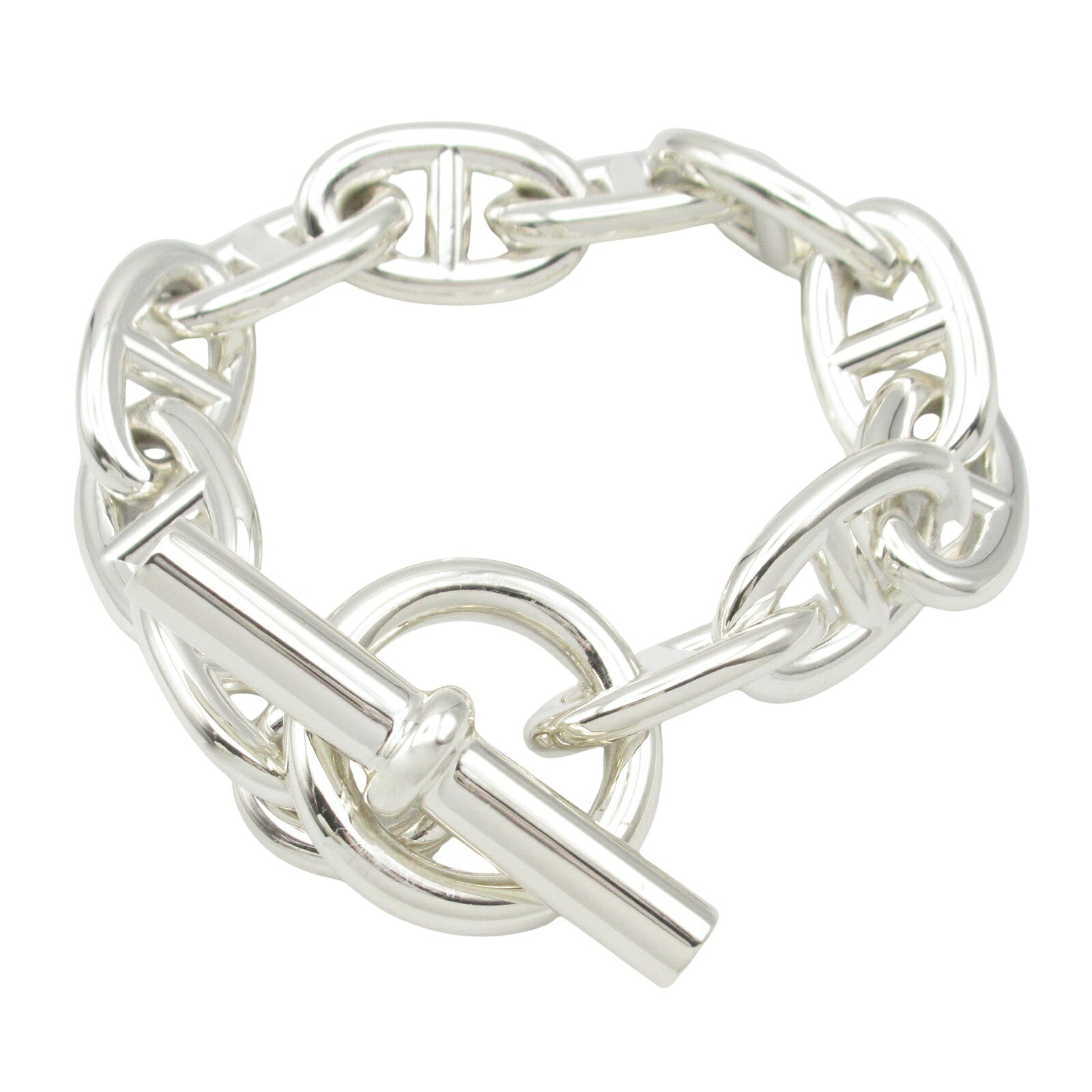エルメス HERMES シェーヌダンクル ブレスレット TGM 11コマ ブレスレット アクセサリー シルバー925 シルバー系 【中古】