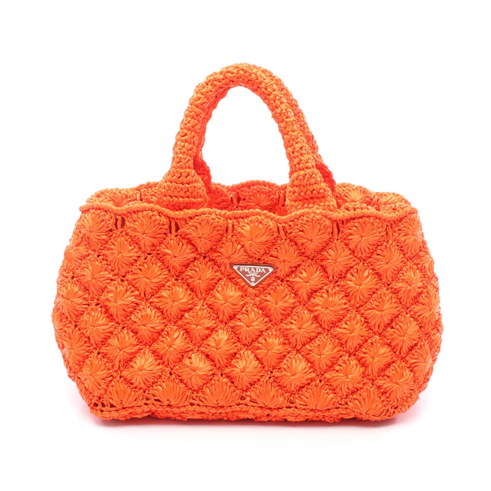 楽天市場】プラダ PRADA RAFIA ROMBI カナパ トートバッグ バッグ 