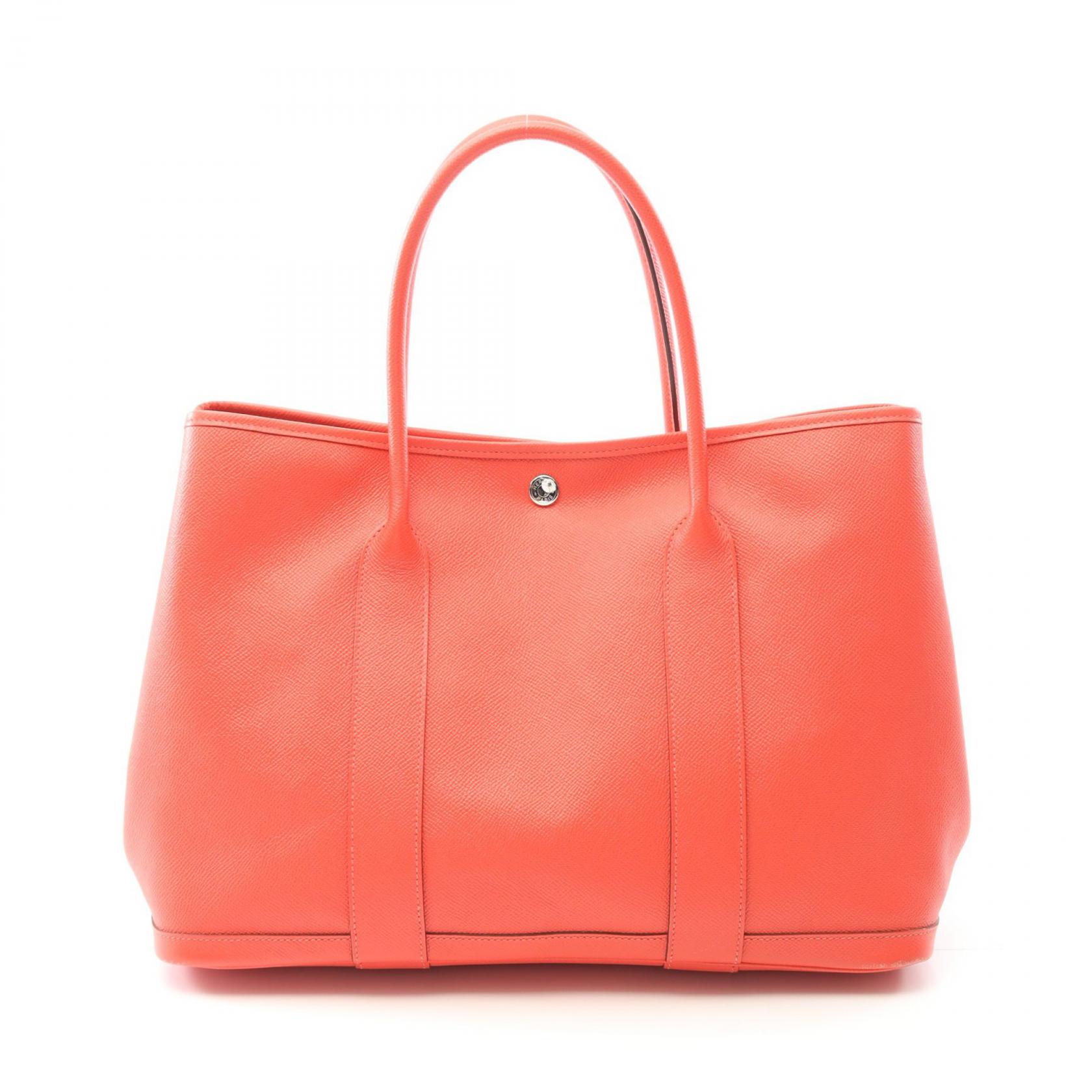 エルメス HERMES ガーデンパーティPM トートバッグ バッグ レザー ヴォーエプソン ヴォーエプソン ピンク系 【中古】