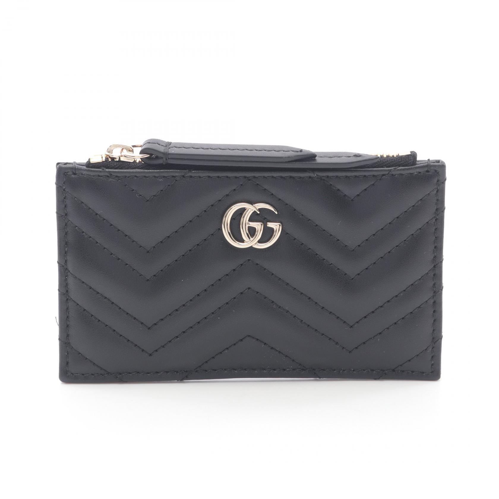 グッチ GUCCI ダブルG コインケース 財布 レザー ブラック系 813353DTDHD1000 【新品】