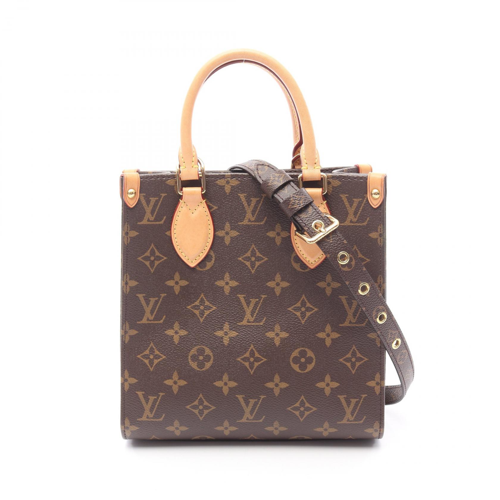 Louis Vuitton ビジネスバッグ ブラウン キャンバス製　サックプラ LOUIS VUITTON ルイヴィトン サックプラBB モノグラム