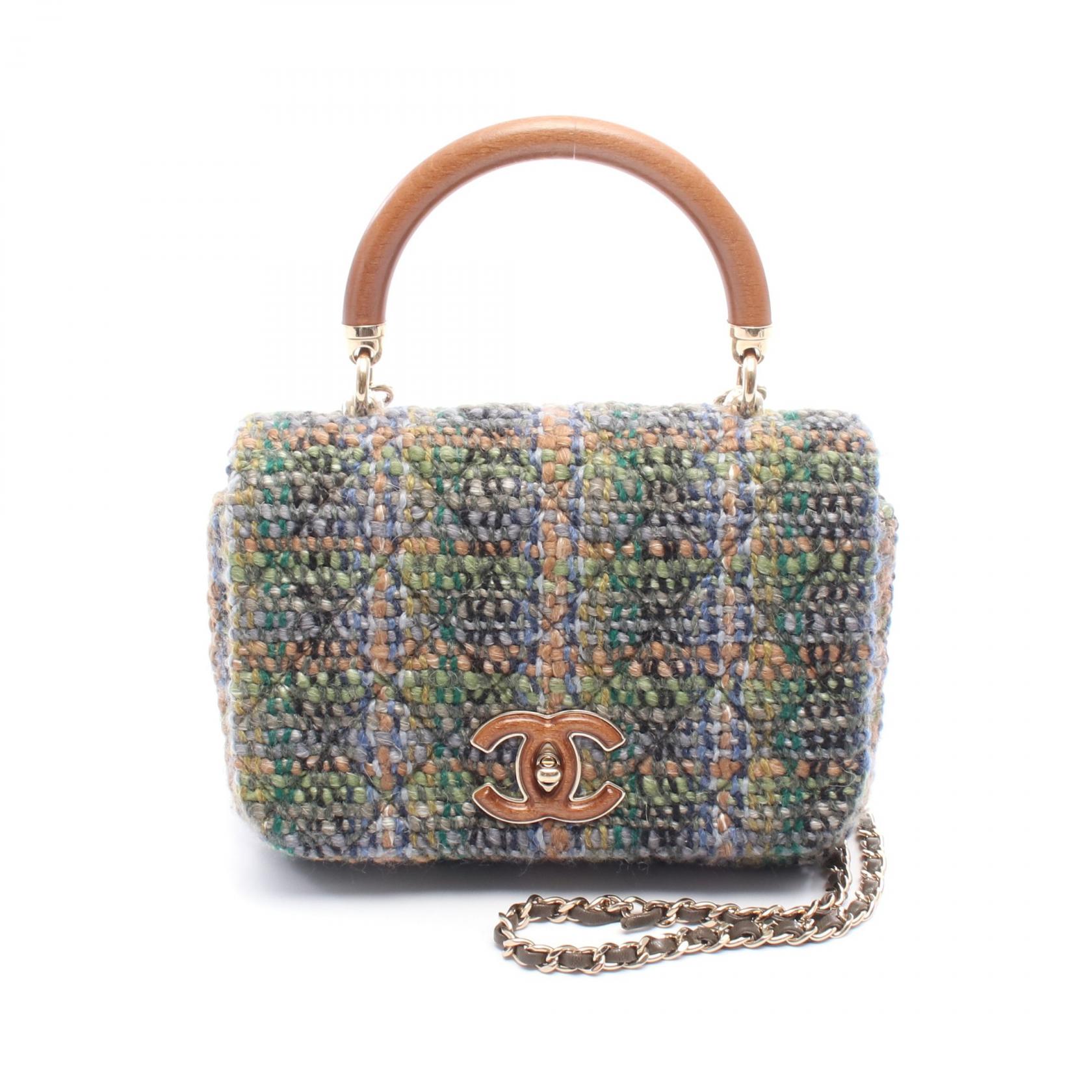 CHANEL ブラウン ハンドバッグ ハンドバッグ、メタリック ラムスキン、ブラウン — ファッション