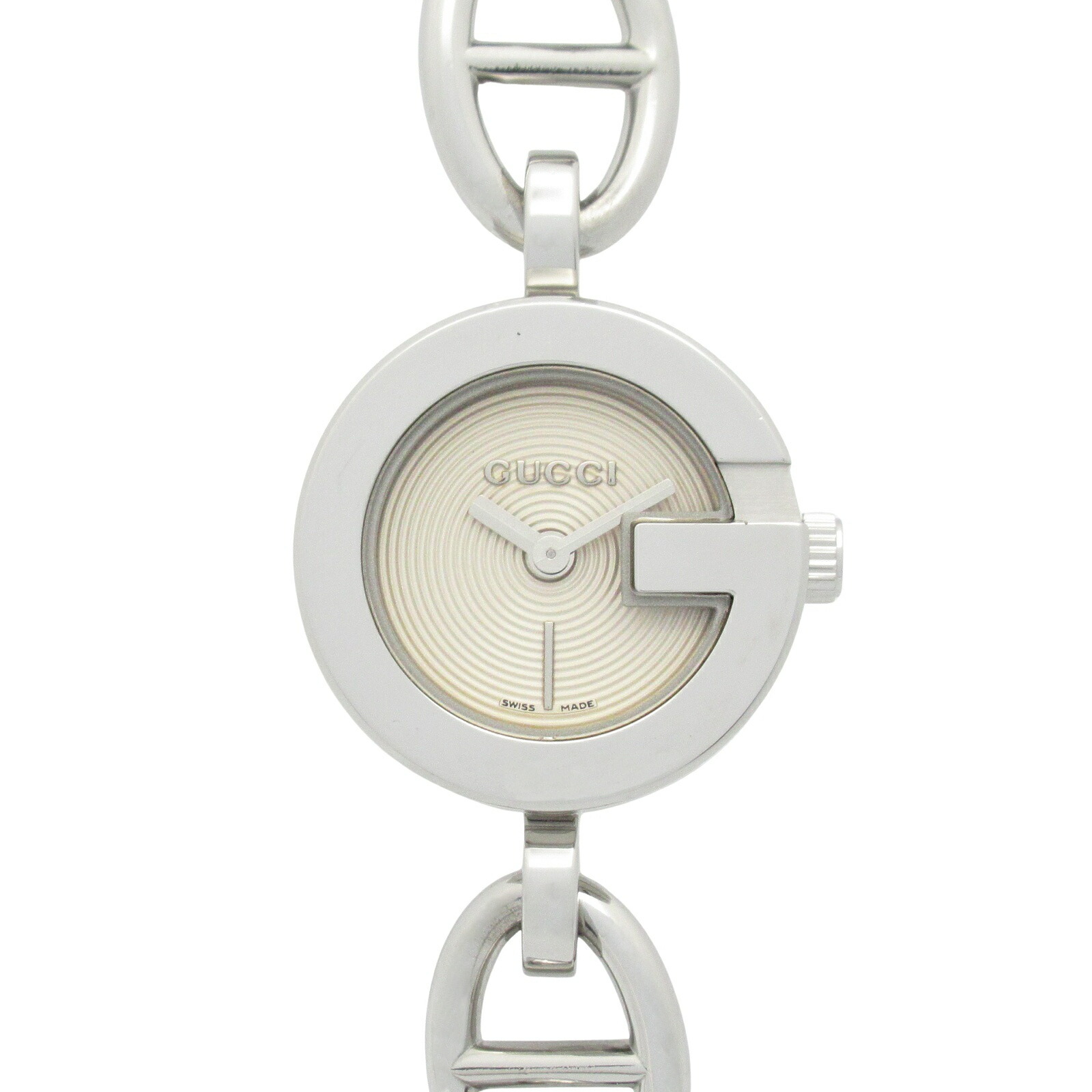 グッチ レディース腕時計 107 シェル文字盤 G フェイス チェーン バンブー グッチ レディース腕時計 107 シェル文字盤 G フェイス チェーン