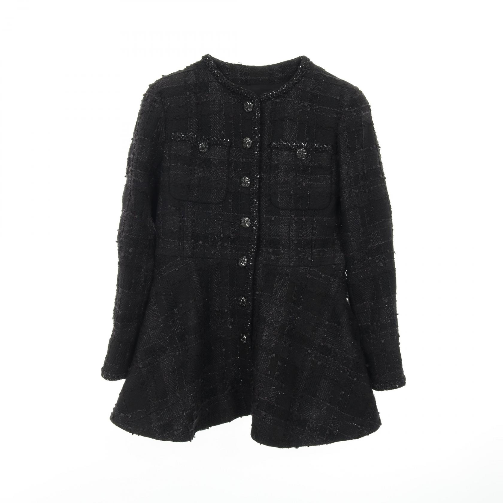 シャネル ココマーク コットン ノーカラー ジャケット 楽天市場】シャネル CHANEL ココマークボタン ノーカラージャケット