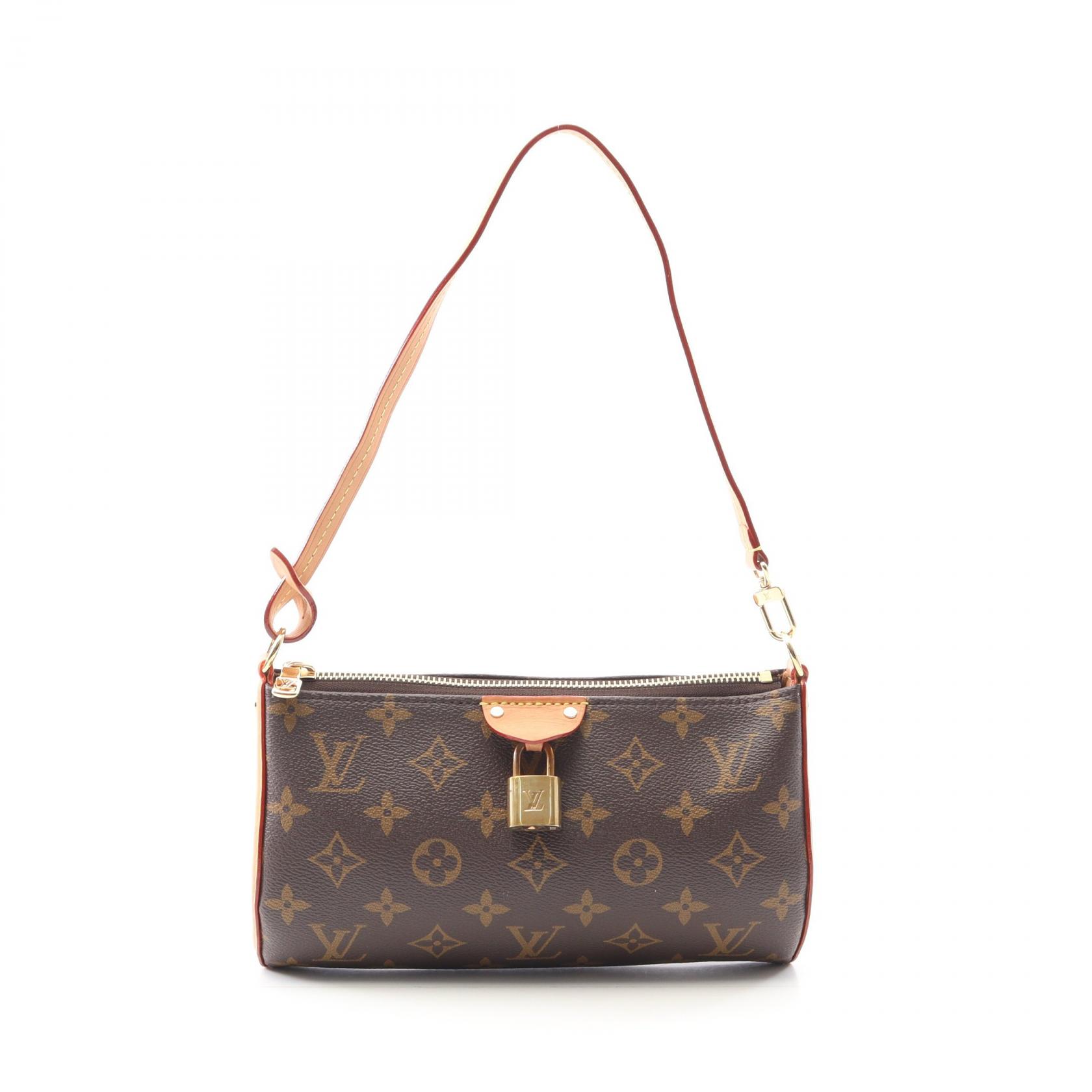 ルイ・ヴィトン LOUIS VUITTON ポシェット ティレット MINI ショルダーバッグ バッグ PVCコーティングキャンバス レザー モノグラム ブラウン系 M12859 【中古】