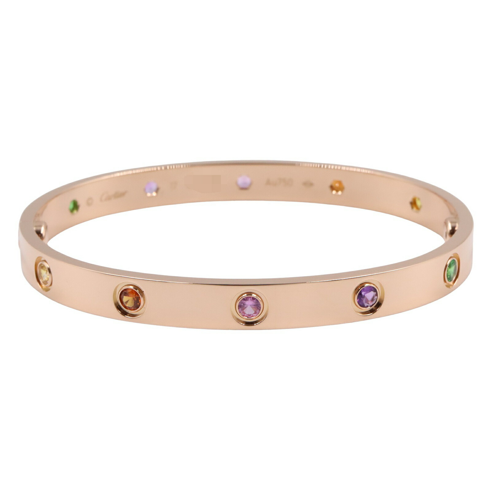 カルティエラブサークルブレスレットピンクゴールド　限定品サファイアタイプ Cartier ラブサークルブレスレットピンクゴールド限定品サファイアタイプ