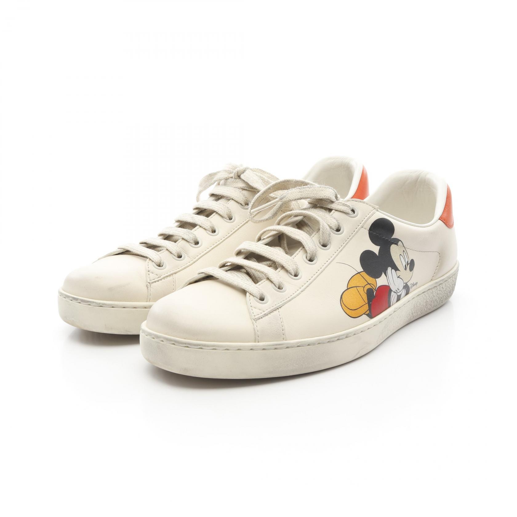 GUCCI ミッキーマウス スニーカー ベージュ/オレンジ GUCCI×ミッキー…スニーカーが可愛い♡ | 日々是甘露2