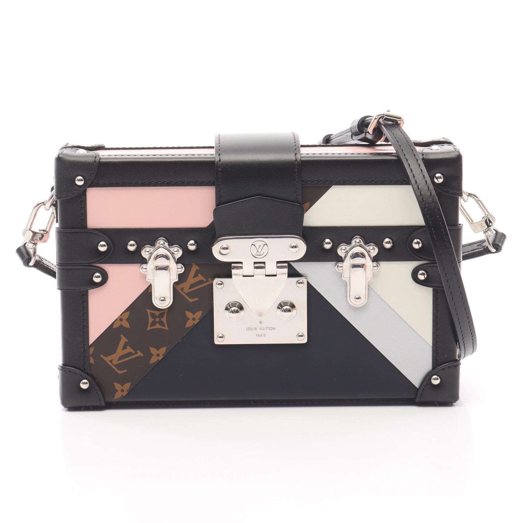 ルイ・ヴィトン LOUIS VUITTON プティット マル ショルダーバッグ バッグ レザー PVCコーティングキャンバス モノグラム ピンク系 / マルチカラー 【中古】