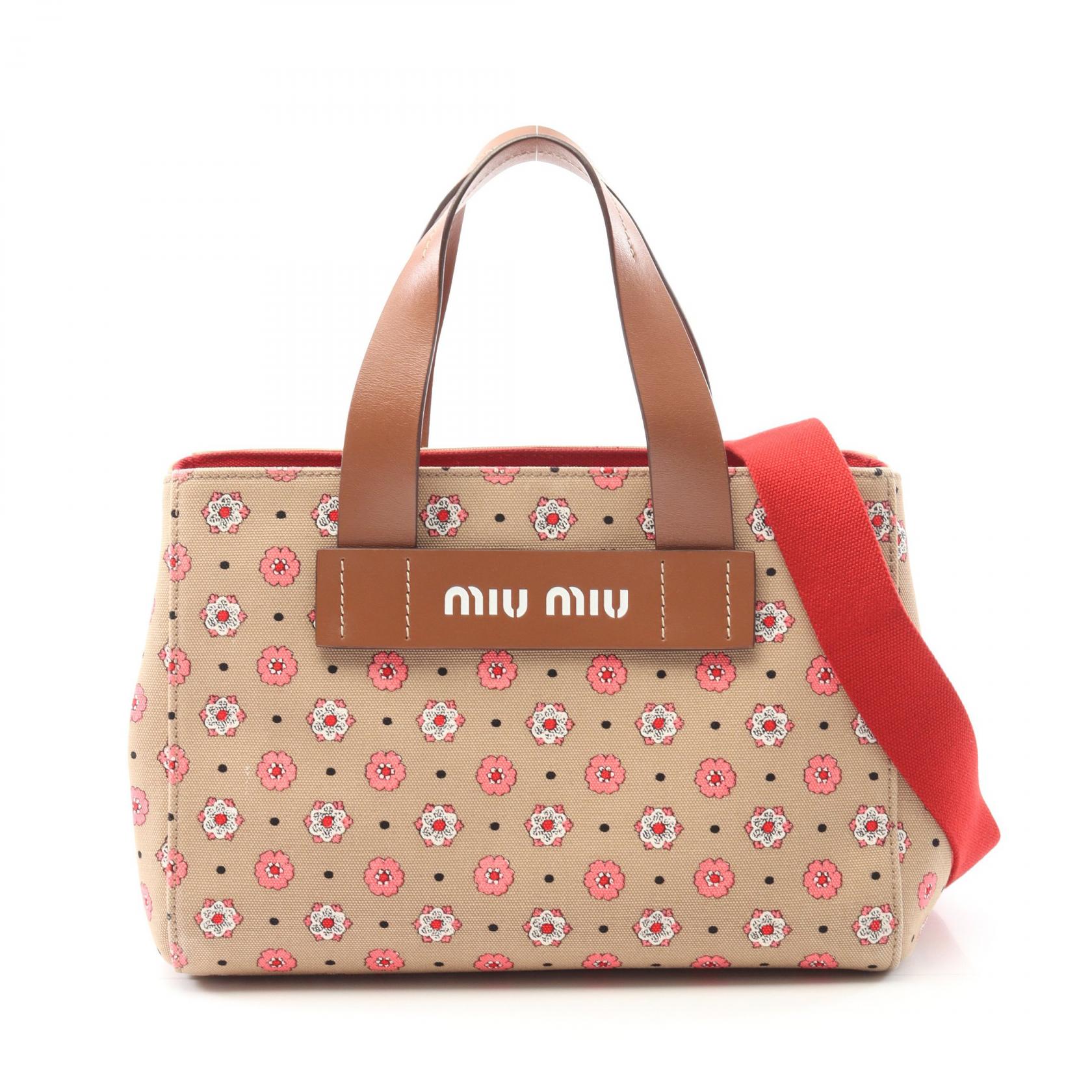楽天市場】MIUMIU ミュウミュウ 【未使用◇】 5BA176 CANAPA