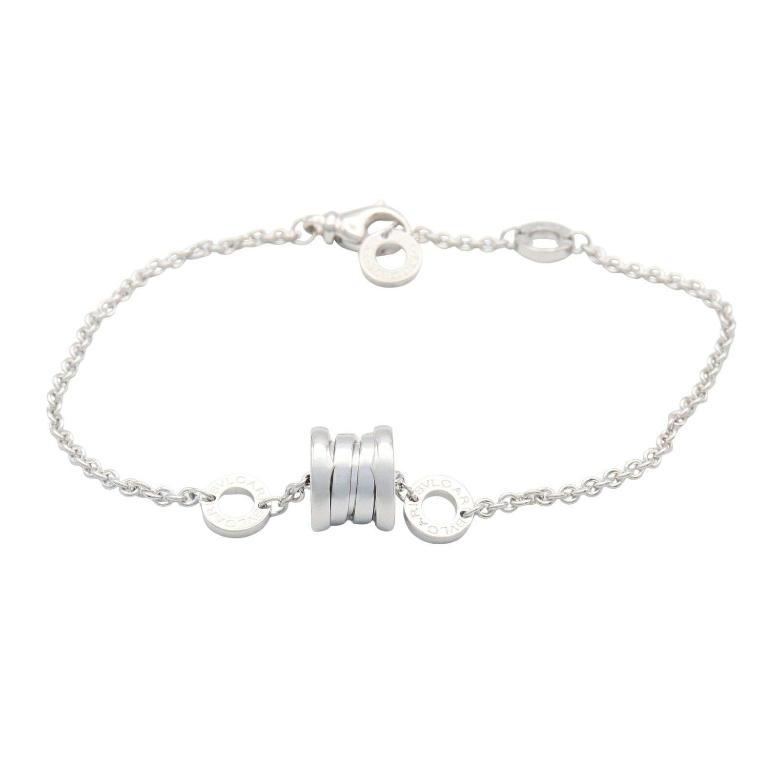 ブルガリ BVLGARI B-zero1 エレメント ブレスレット ブレスレット アクセサリー K18WG（ホワイトゴールド） シルバー系 【中古】