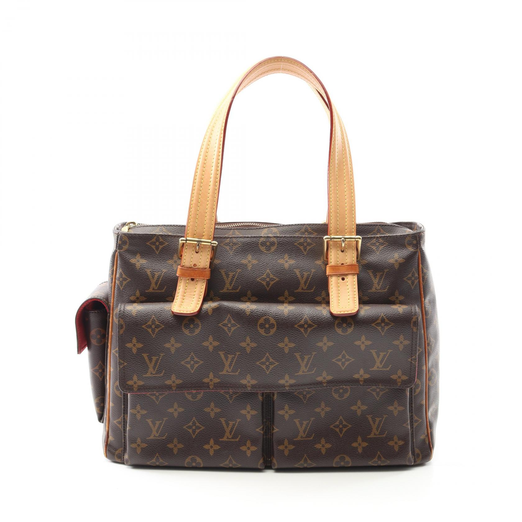 ルイ・ヴィトン LOUIS VUITTON ミュルティプリシテ ハンドバッグ バッグ PVCコーティングキャンバス レザー モノグラム ブラウン系 M51162 【中古】