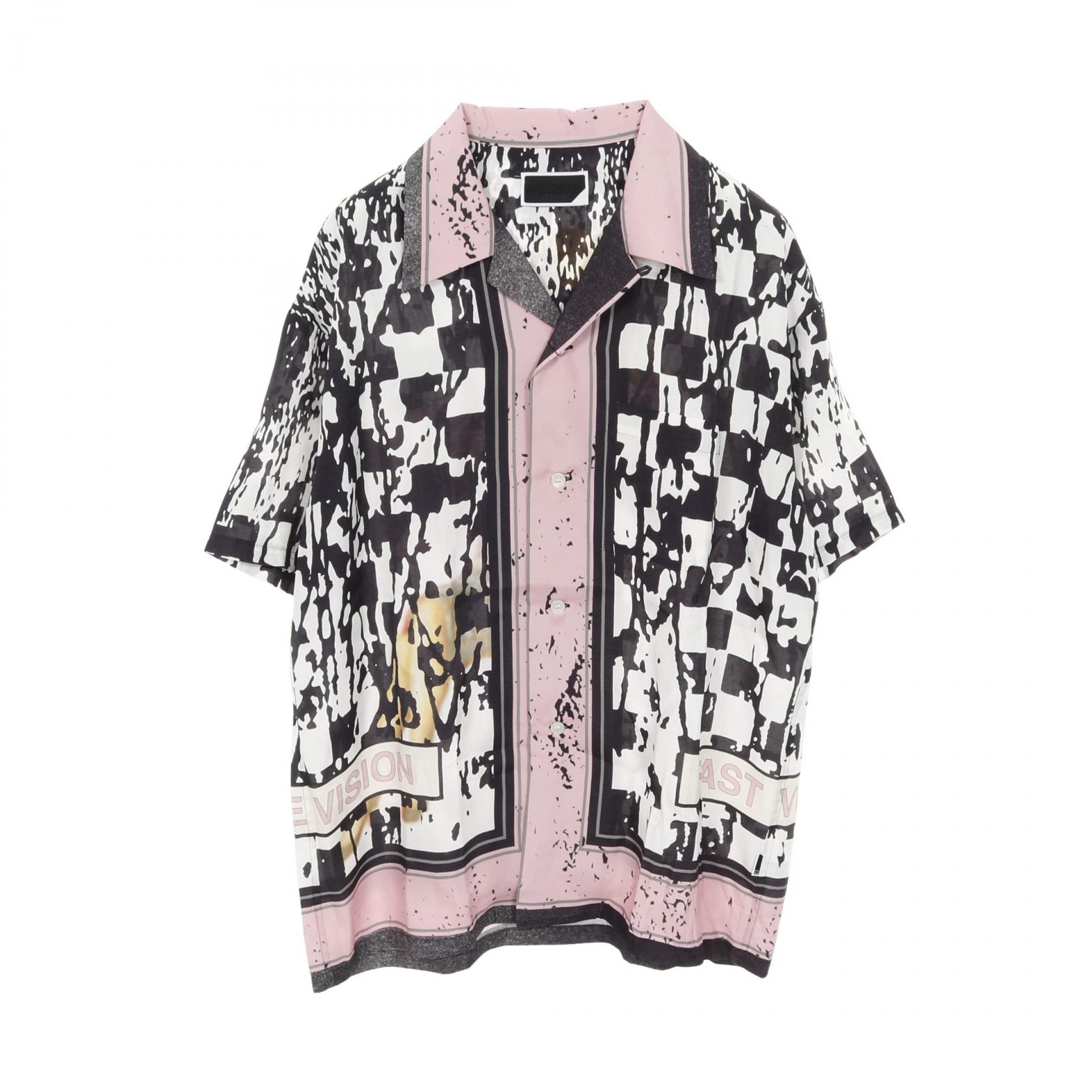 フィンガリン PHINGERIN CHECKER SUMMER SHIRT 衣料品 トップス レーヨン ホワイト系 / ブラック系 / ピンク系 【中古】
